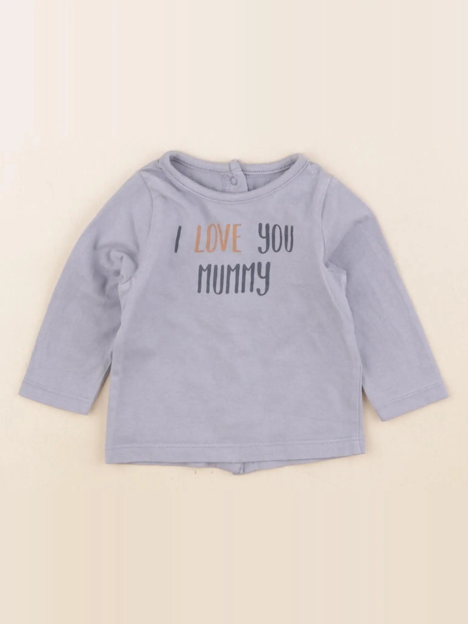 Vertbaudet - tee-shirt bleu - 3 mois