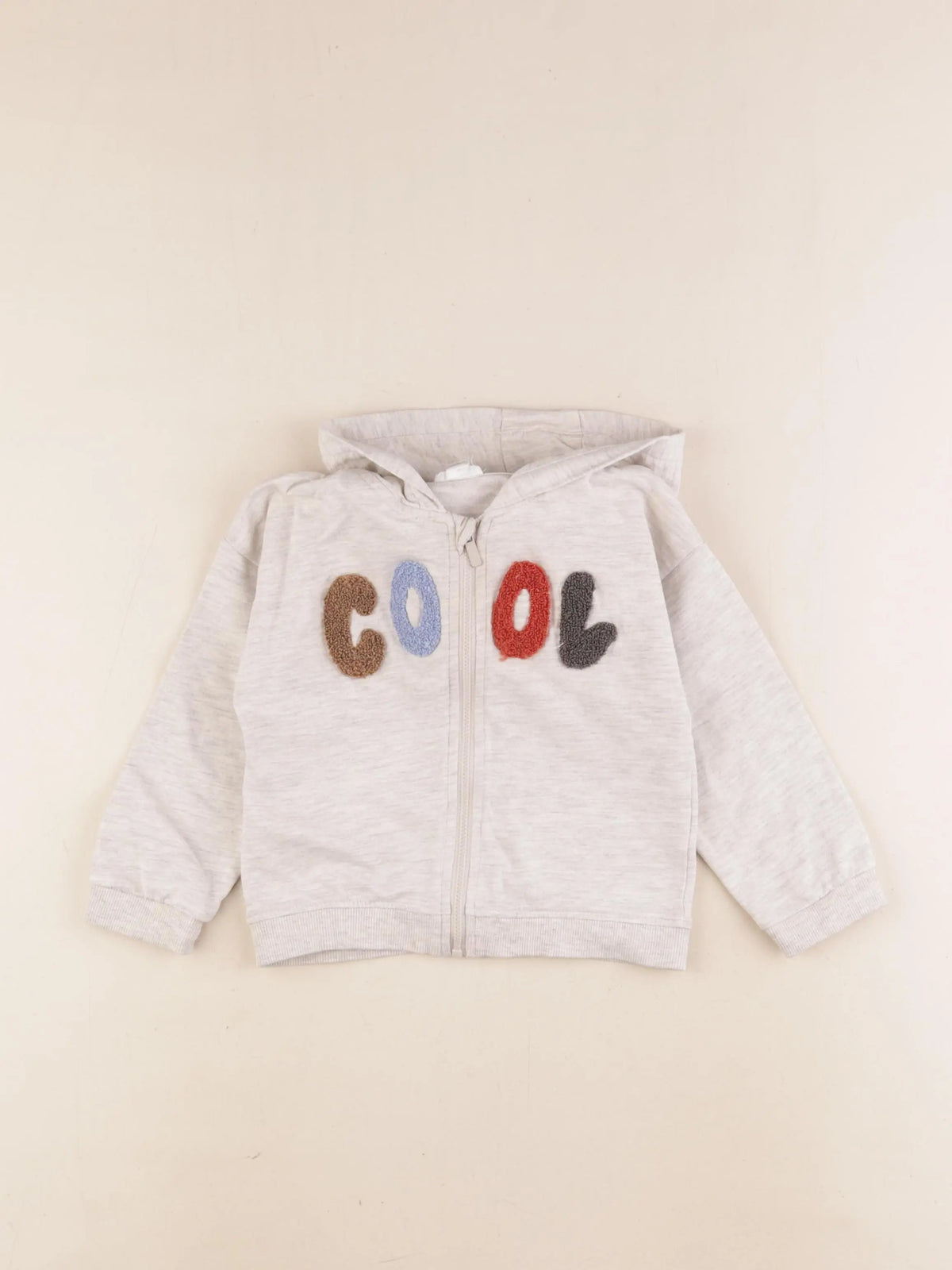 Vertbaudet - sweat marron - 24 mois