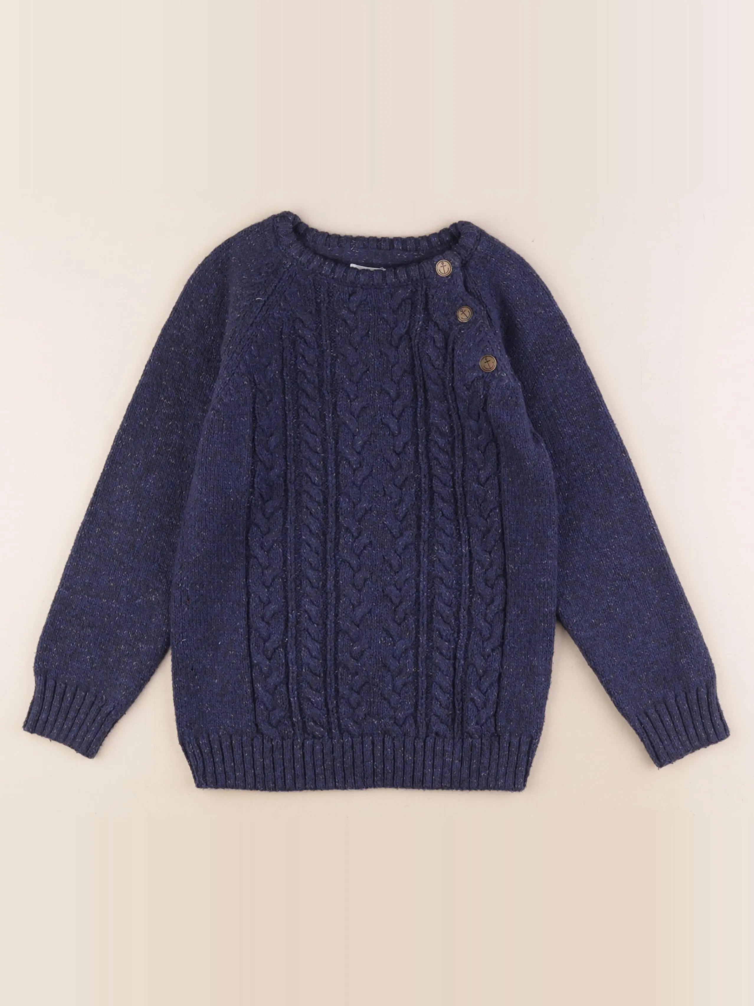 Vertbaudet - pull bleu - 8 ans