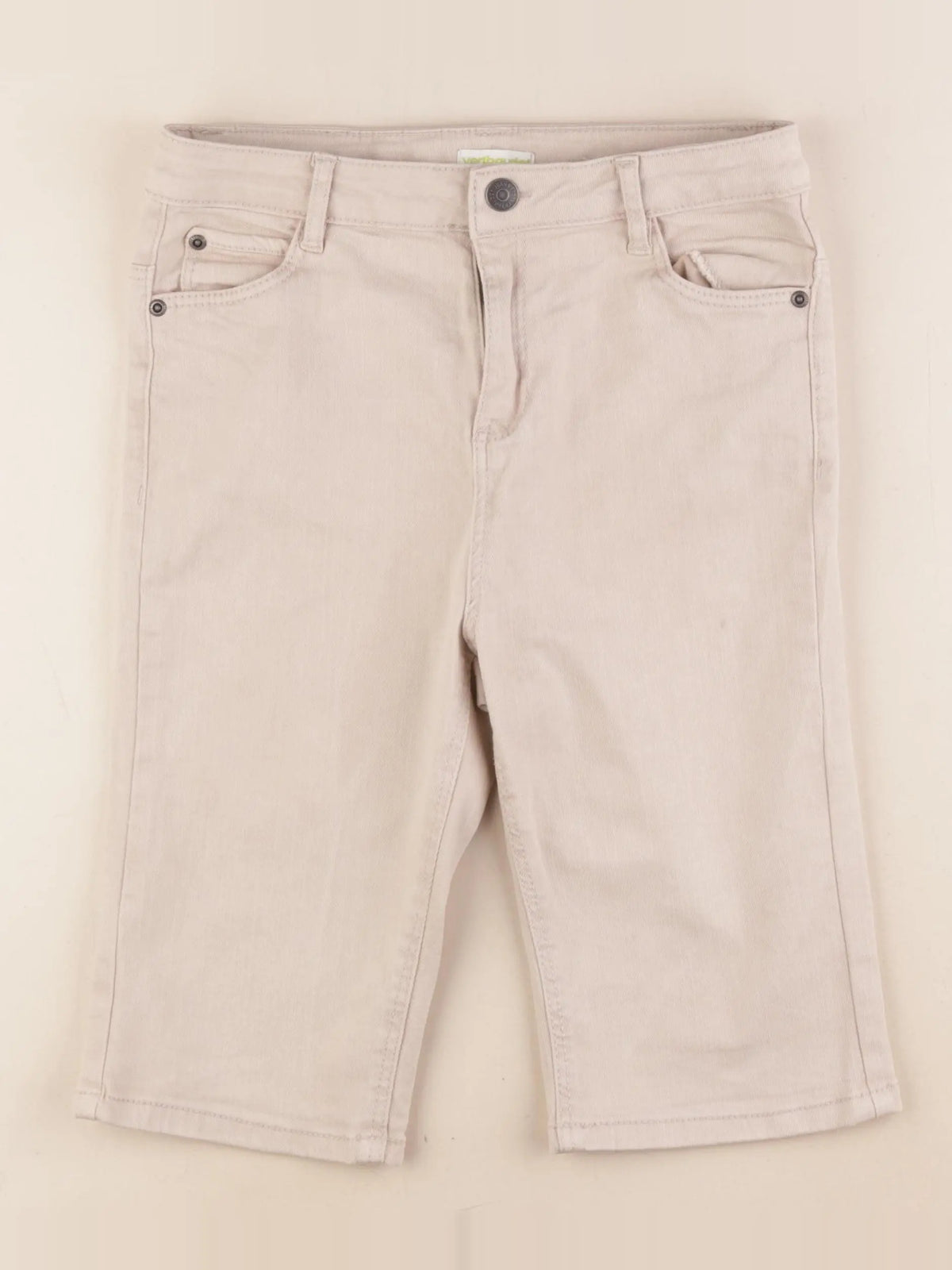 Vertbaudet - short beige - 11/12 ans