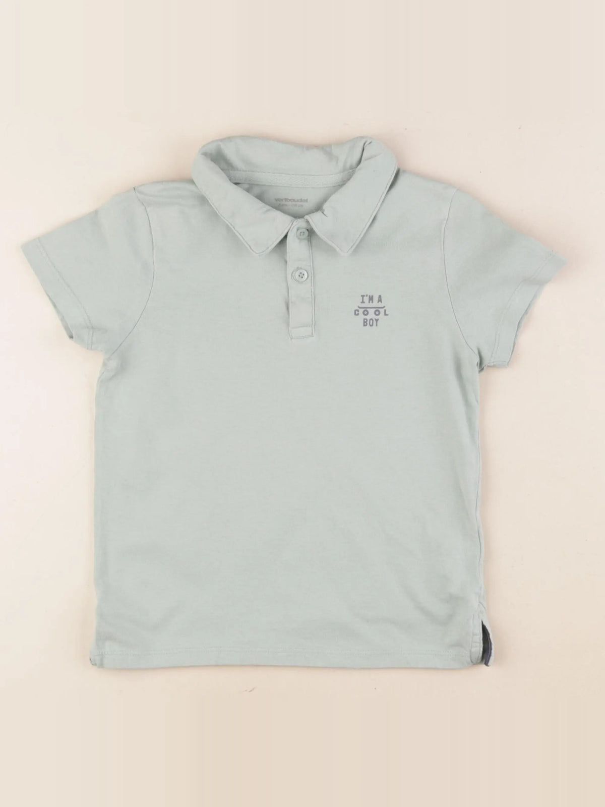 Vertbaudet - polo vert - 6 ans