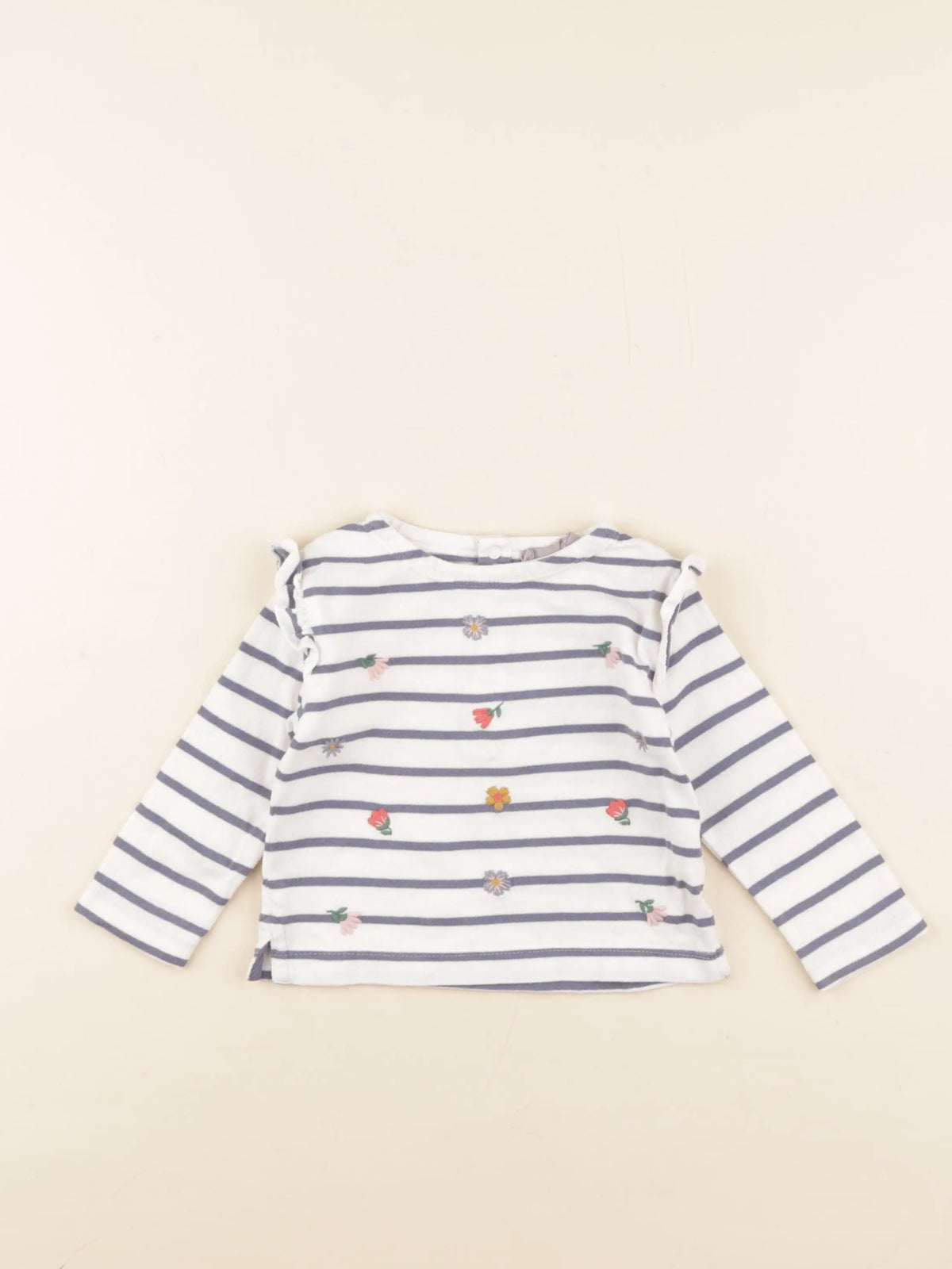 Boutchou - tee-shirt bleu - 9 mois