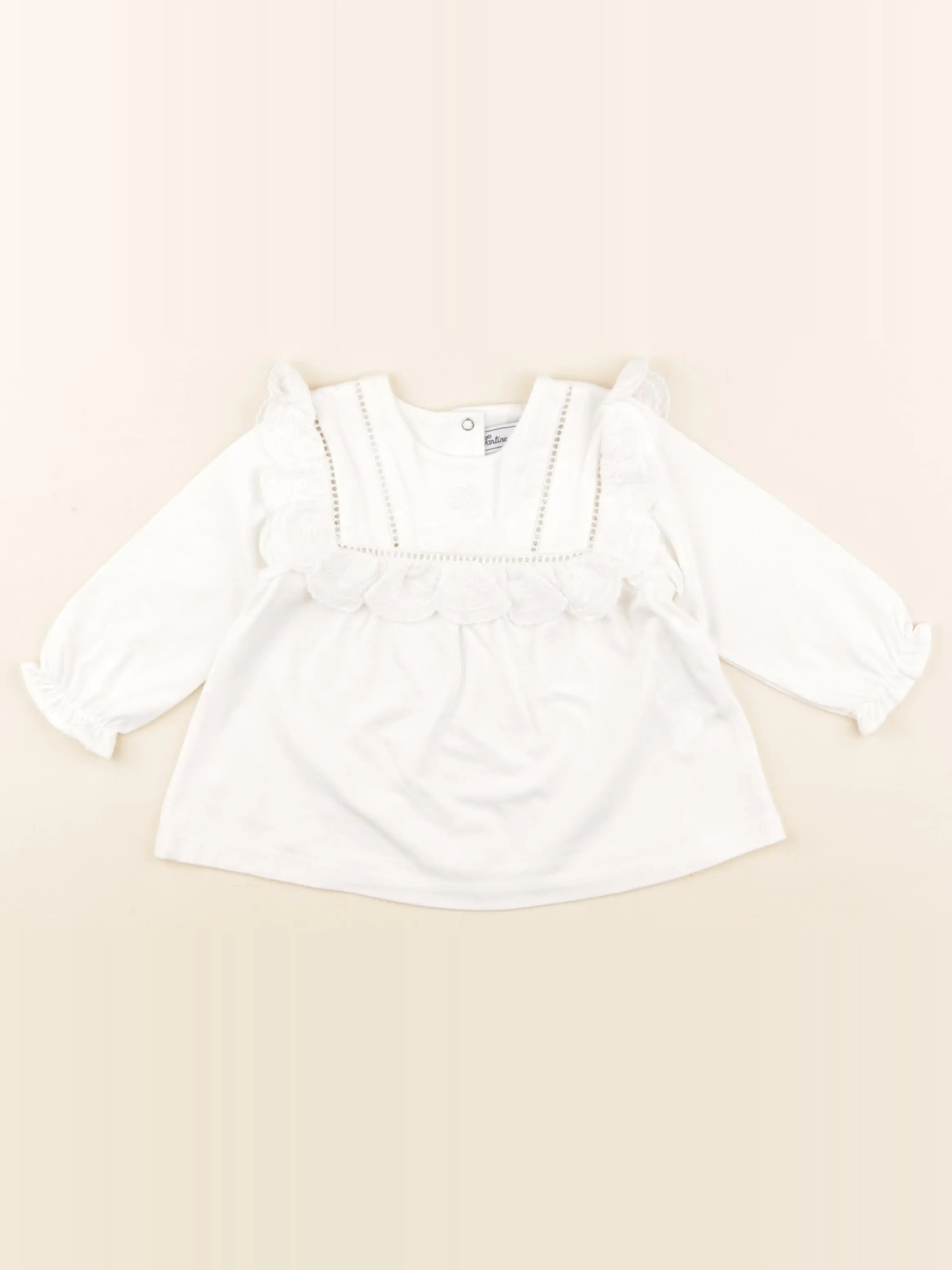 Tartine & Chocolat - tee-shirt beige - 1 an