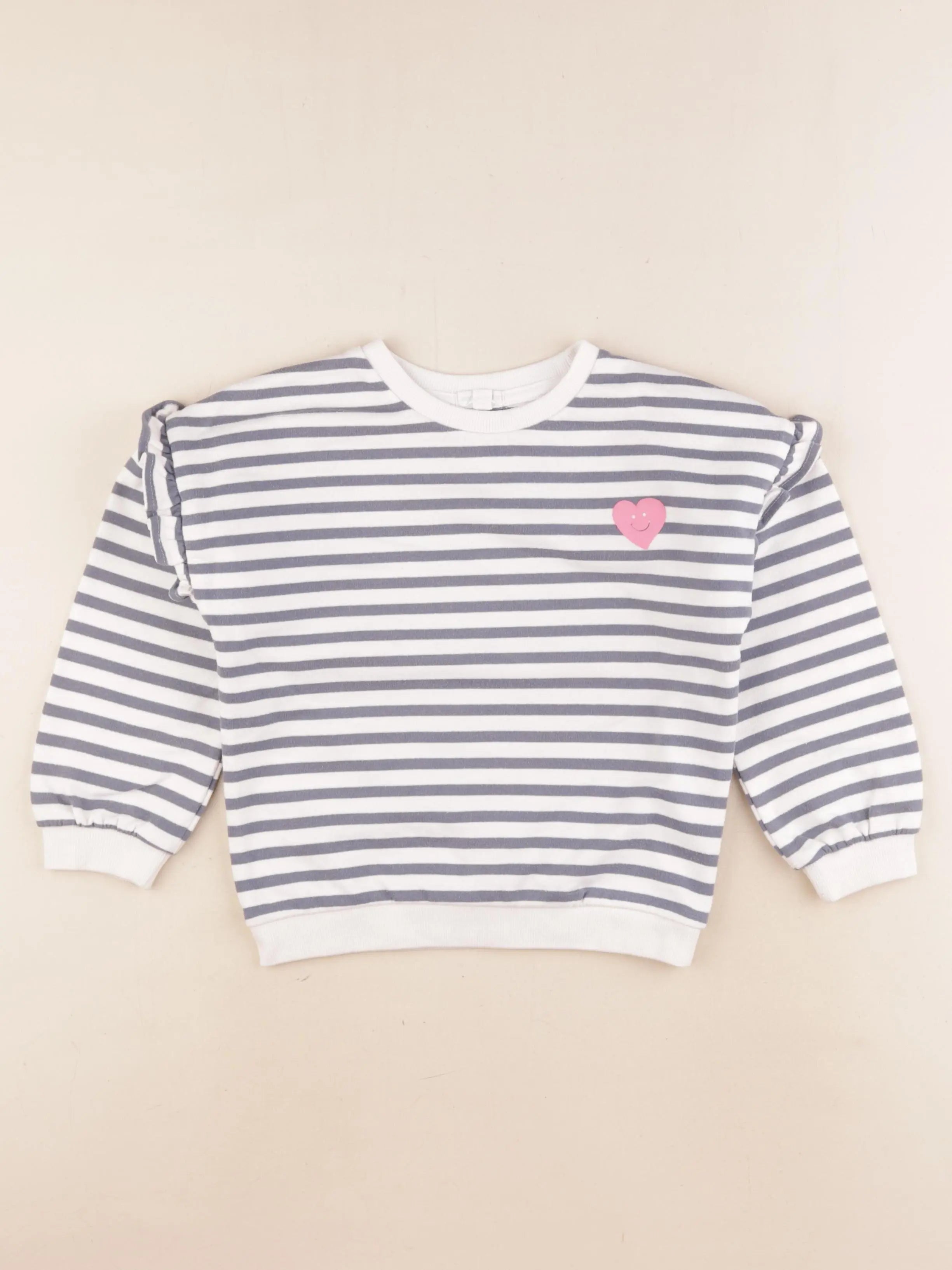 Vertbaudet - sweat bleu - 6 ans