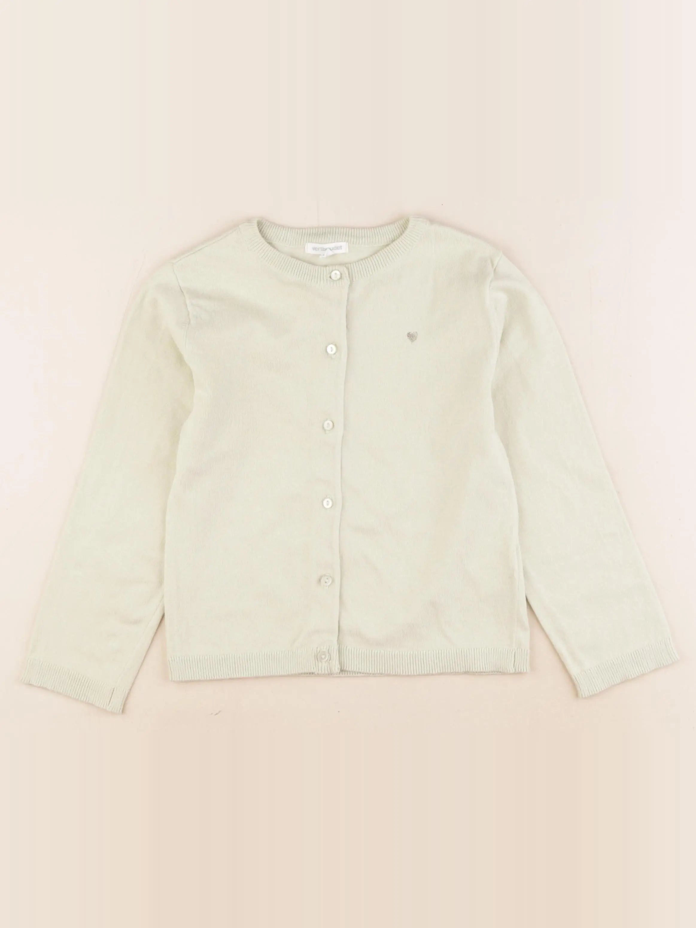 Vertbaudet - gilet vert - 6 ans