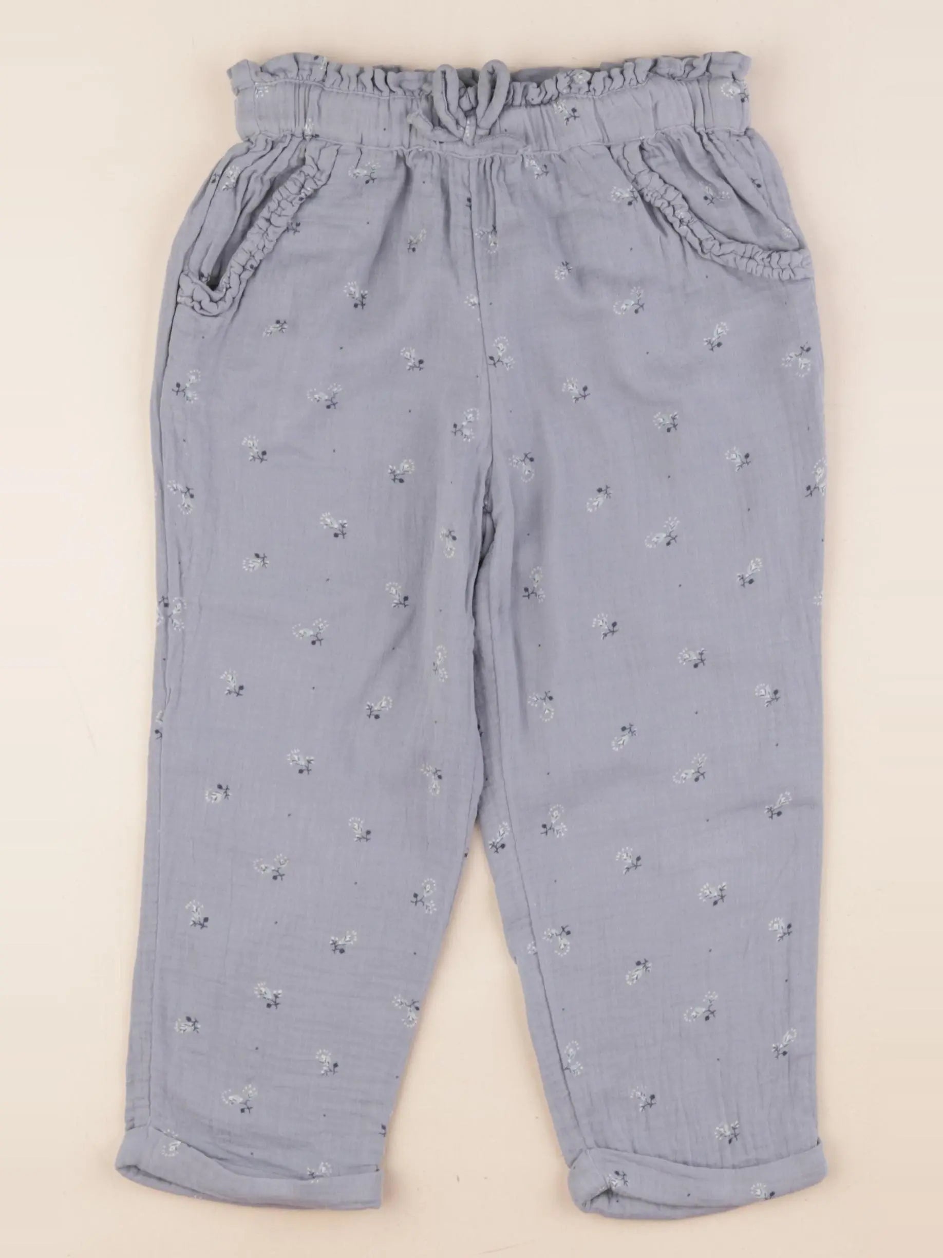 Vertbaudet - pantalon bleu - 6 ans