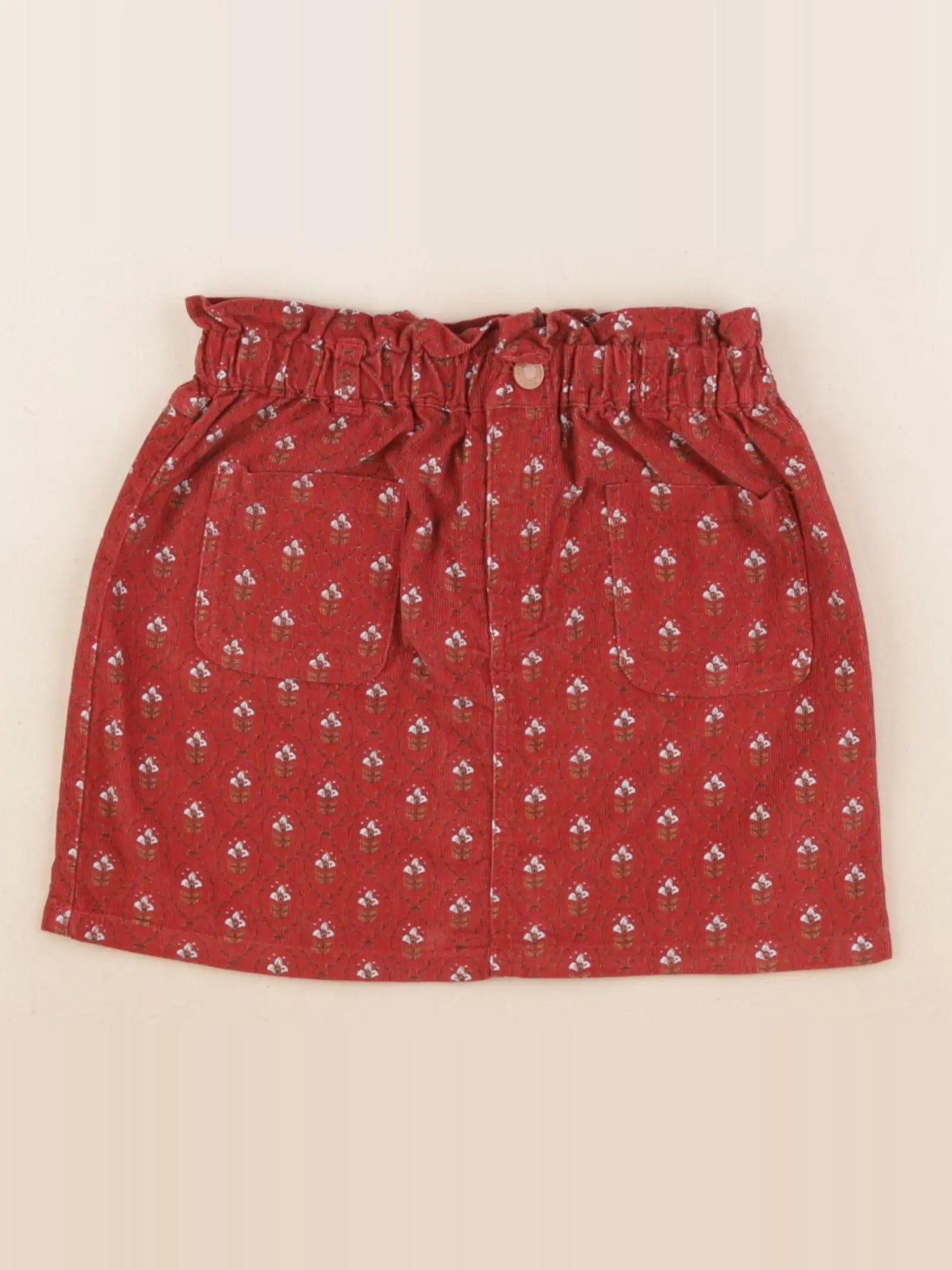 Vertbaudet - jupe rouge - 6 ans