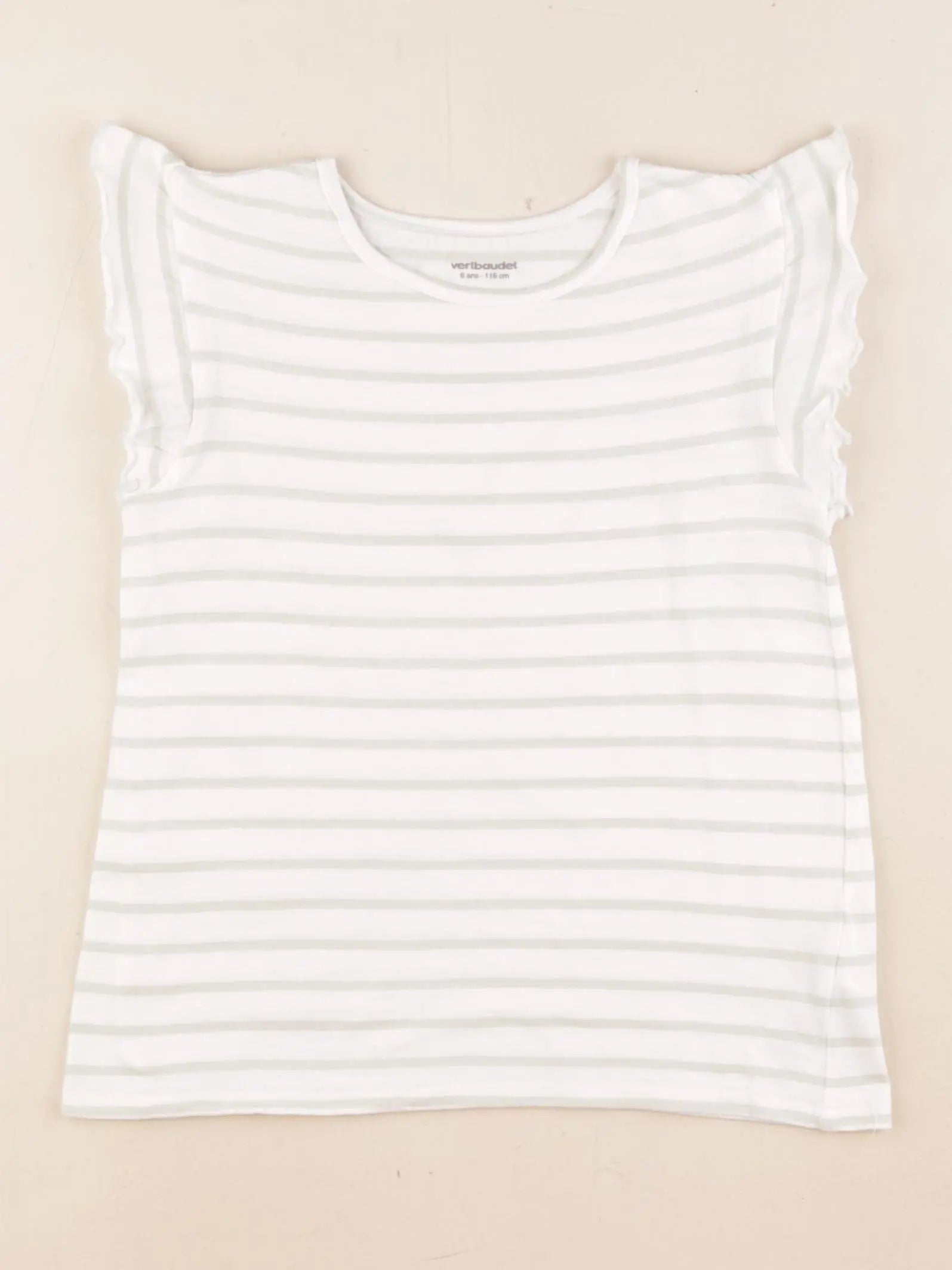 Vertbaudet - tee-shirt vert - 6 ans