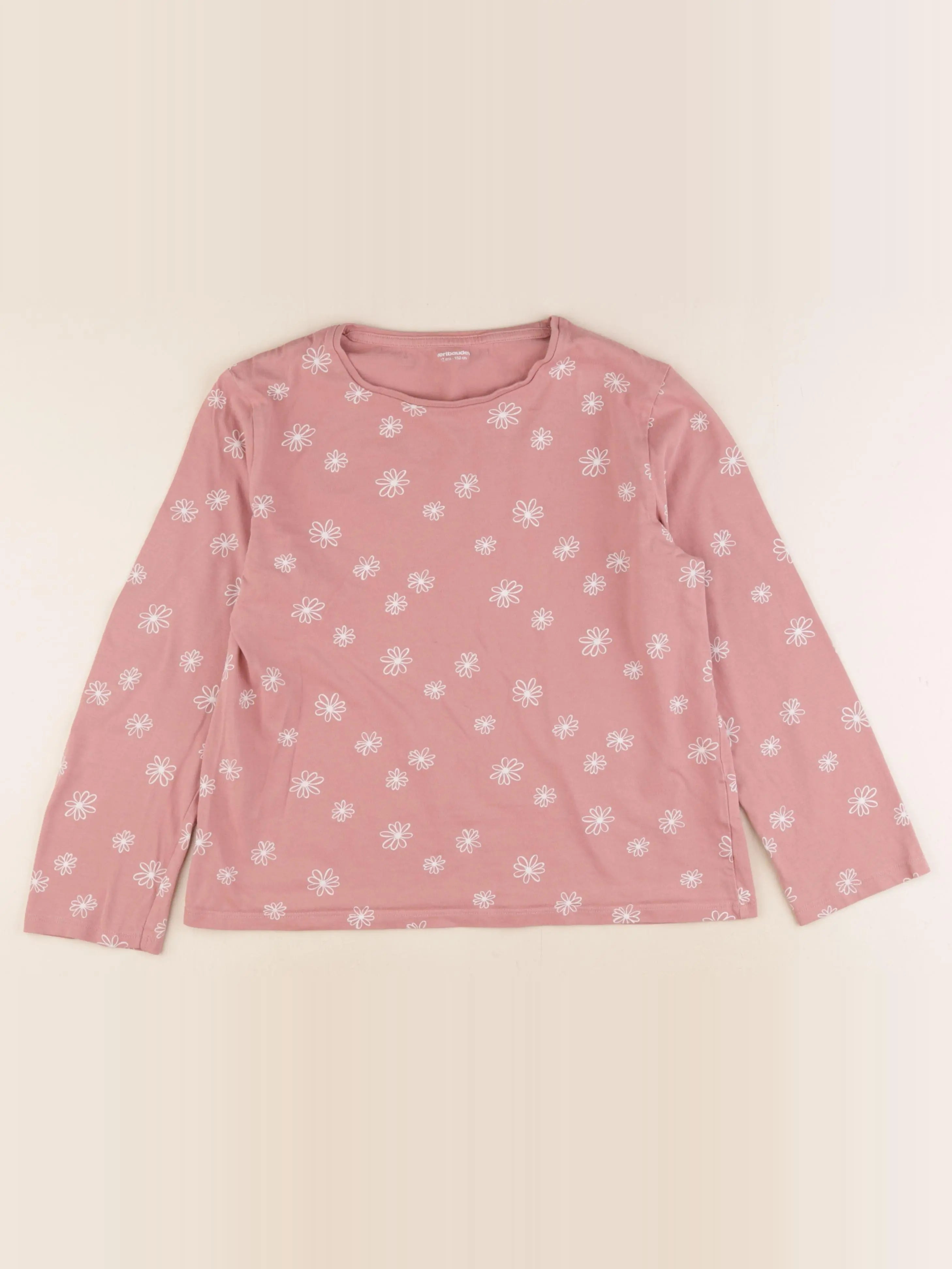 Vertbaudet - tee-shirt rose - 12 ans