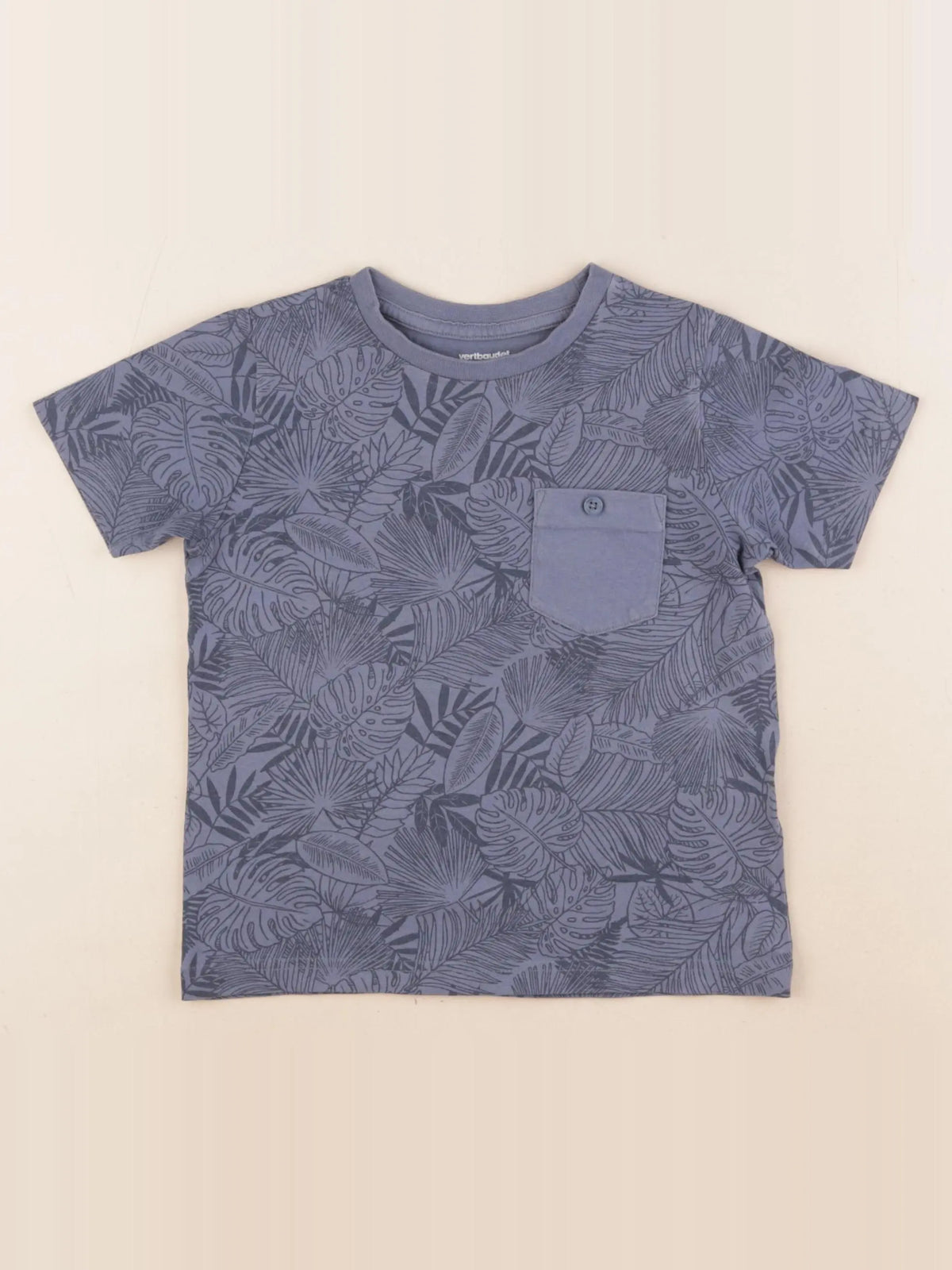 Vertbaudet - tee-shirt bleu - 4 ans