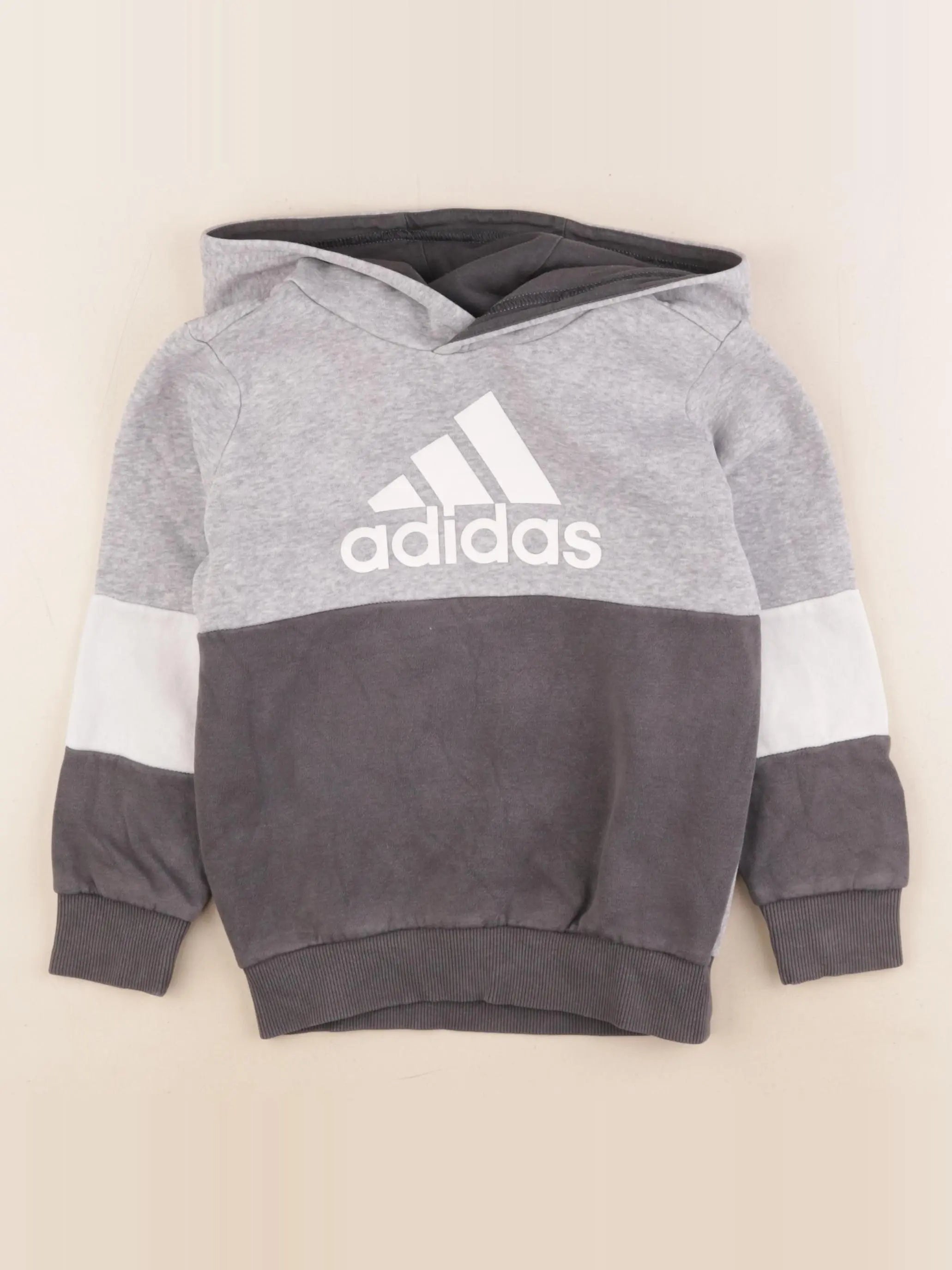 Adidas - sweat gris - 4/5 ans
