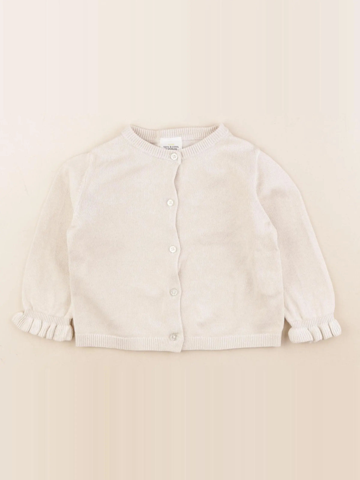 Tape à l'oeil - gilet beige, or - 24 mois