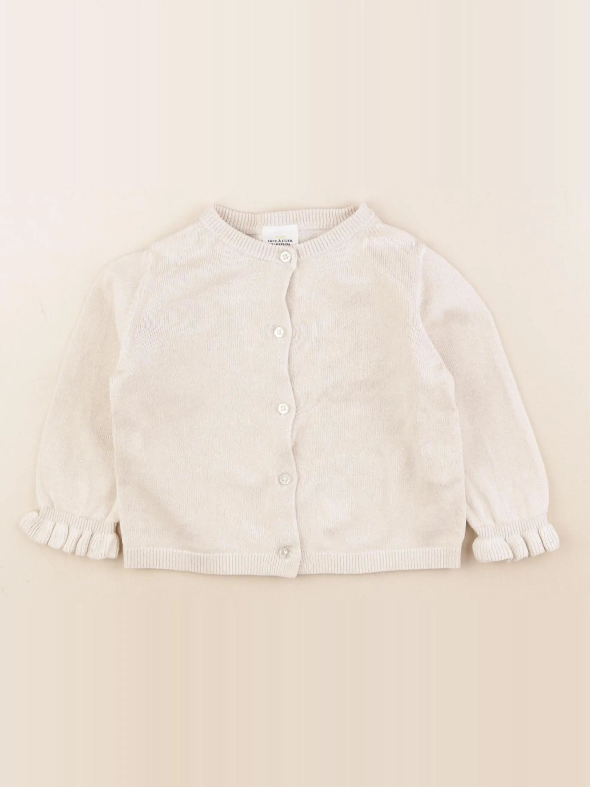 Tape à l'oeil - gilet beige, or - 24 mois