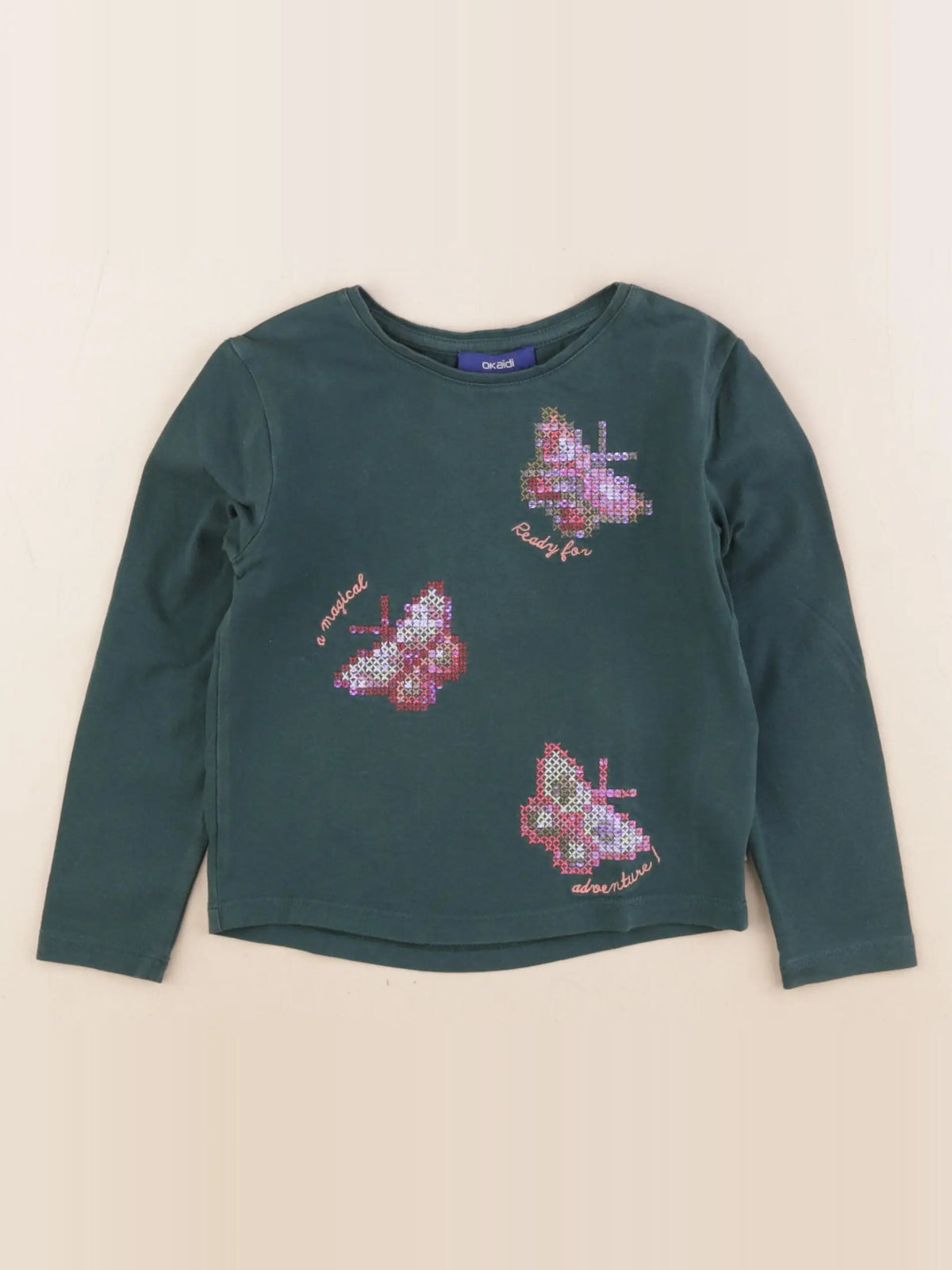 Okaidi - tee-shirt vert - 3 ans