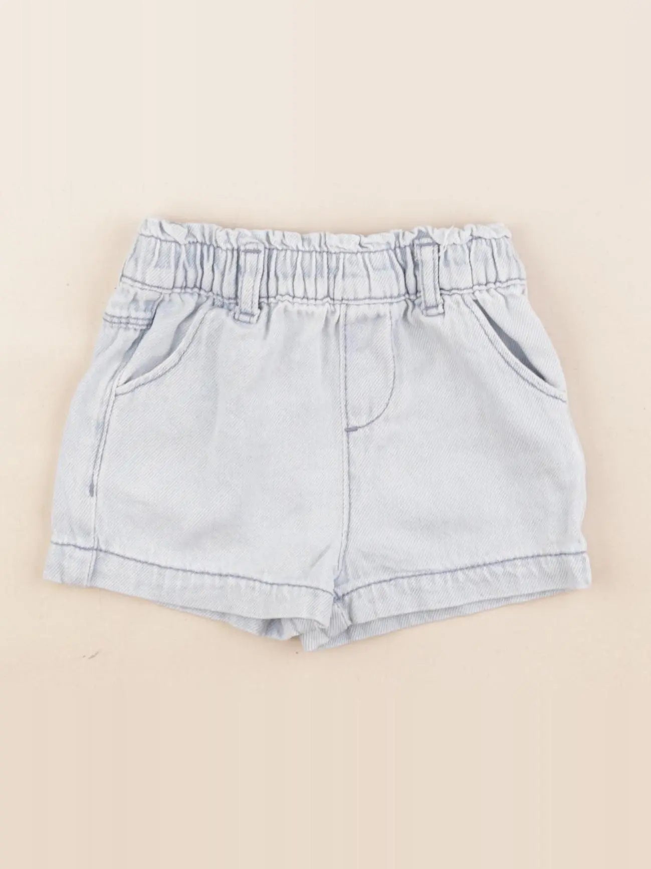 Vertbaudet - short bleu - 12 mois