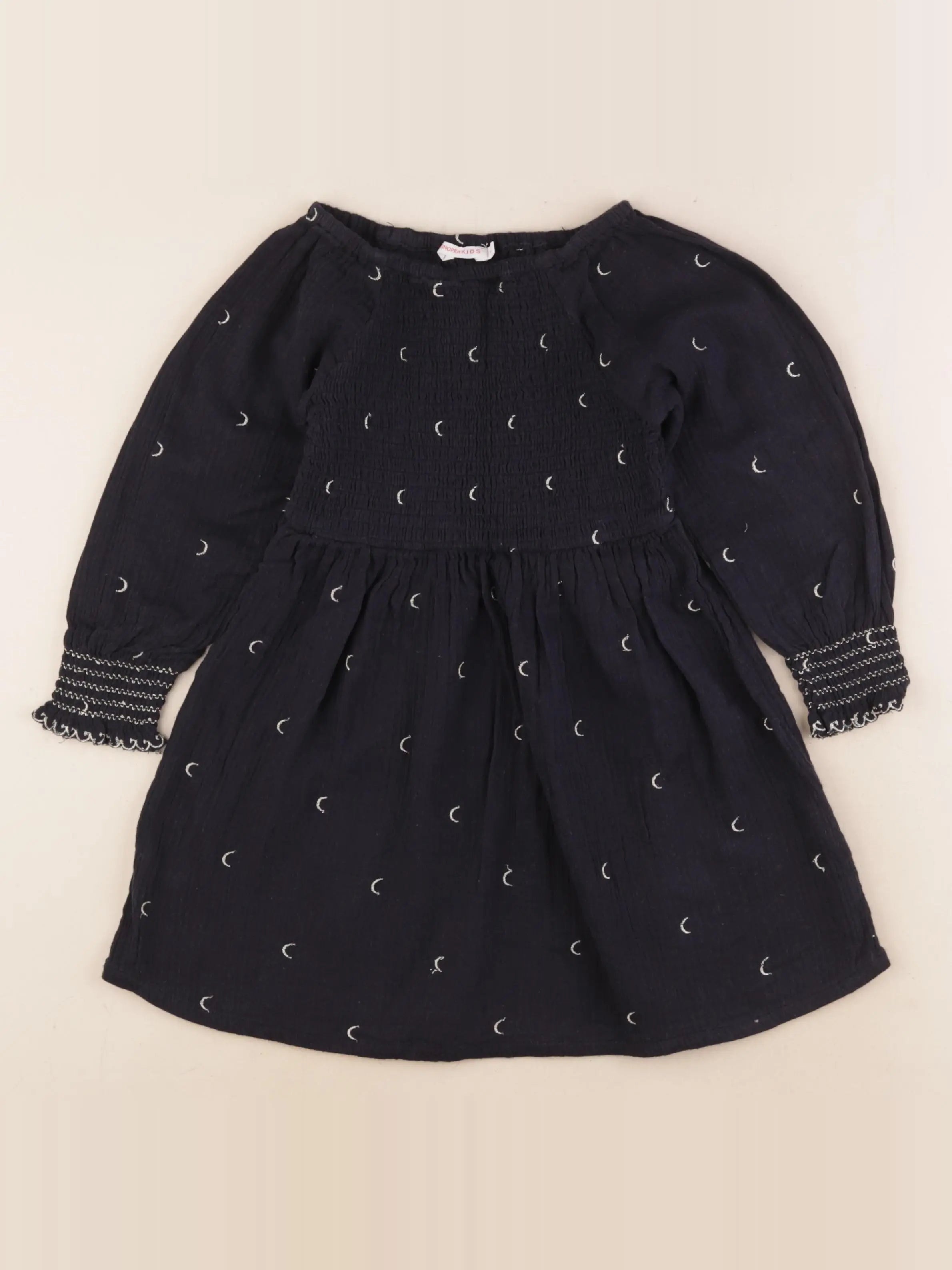 Monoprix - robe noir, or - 4 ans