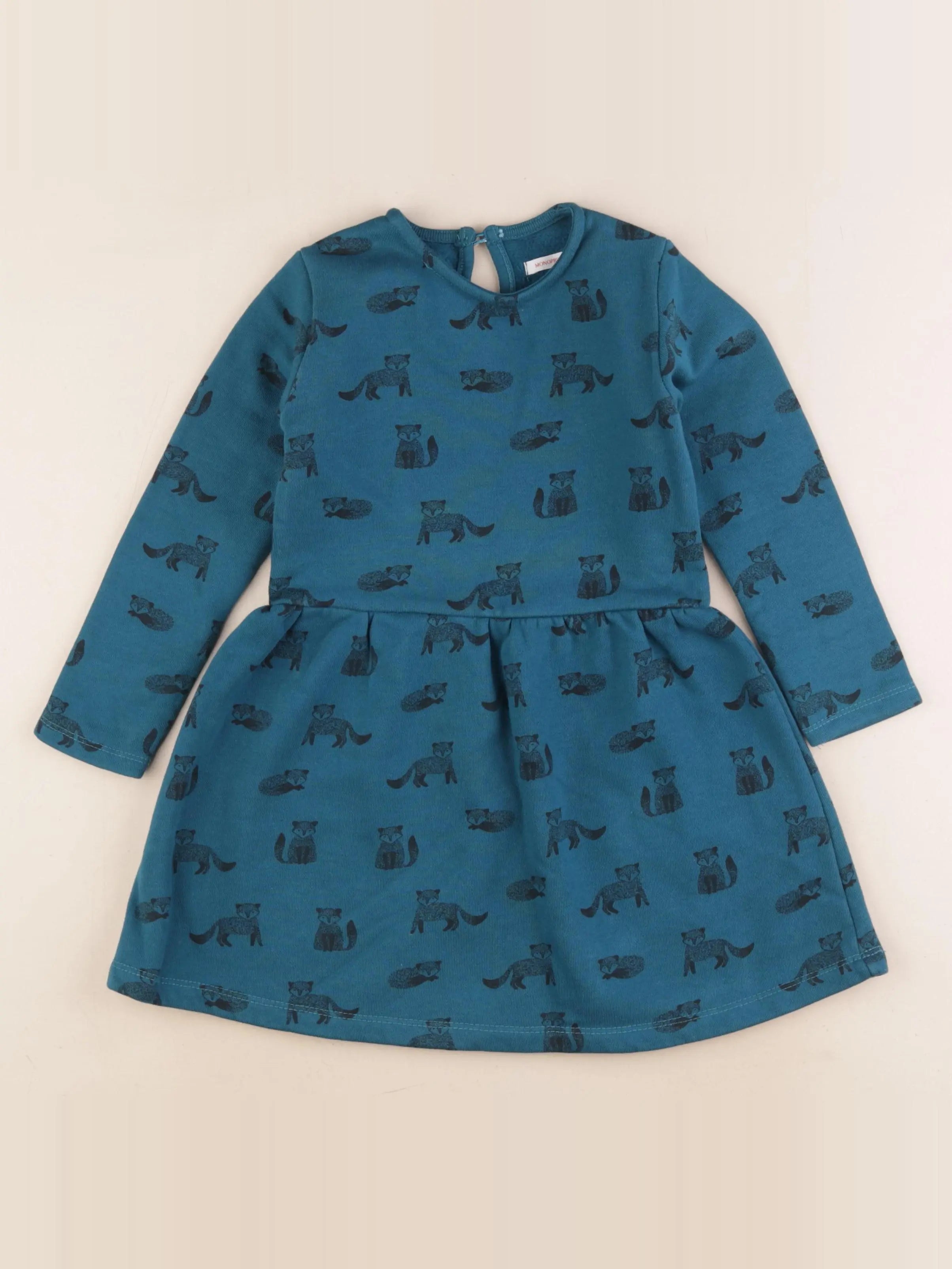 Monoprix - robe bleu - 4 ans