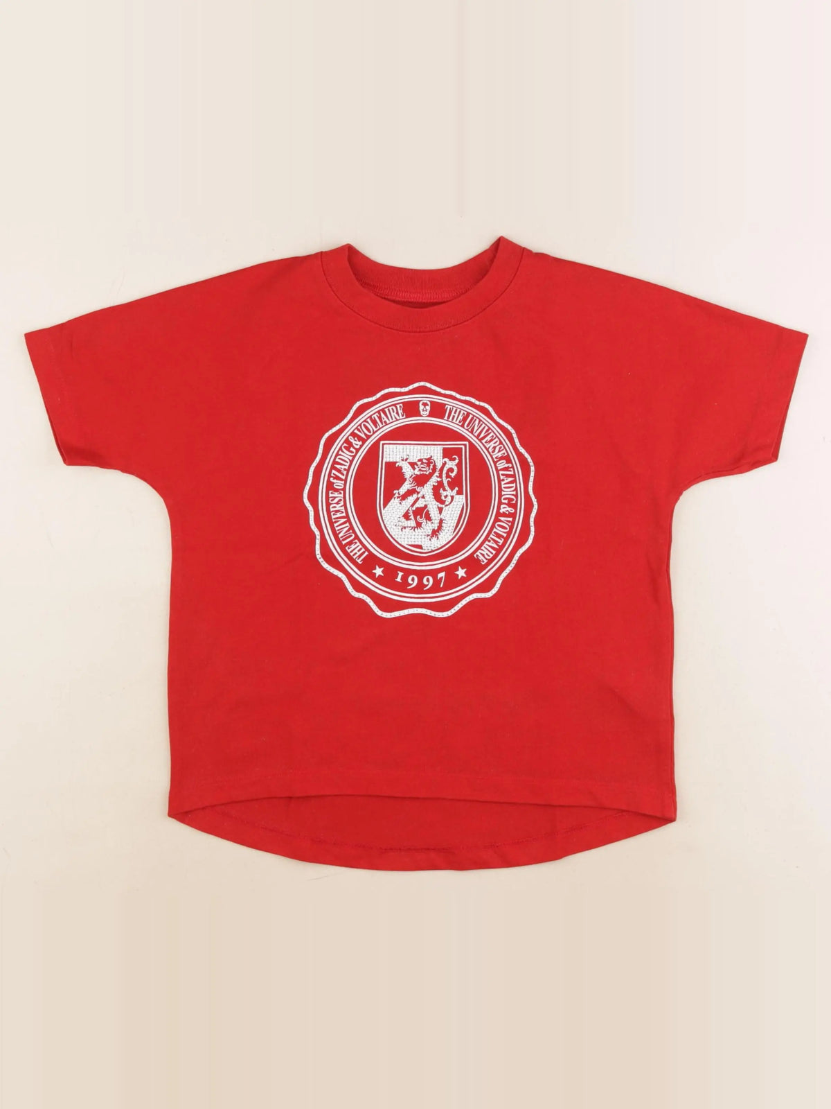 Zadig & Voltaire - tee-shirt rouge - 6 ans