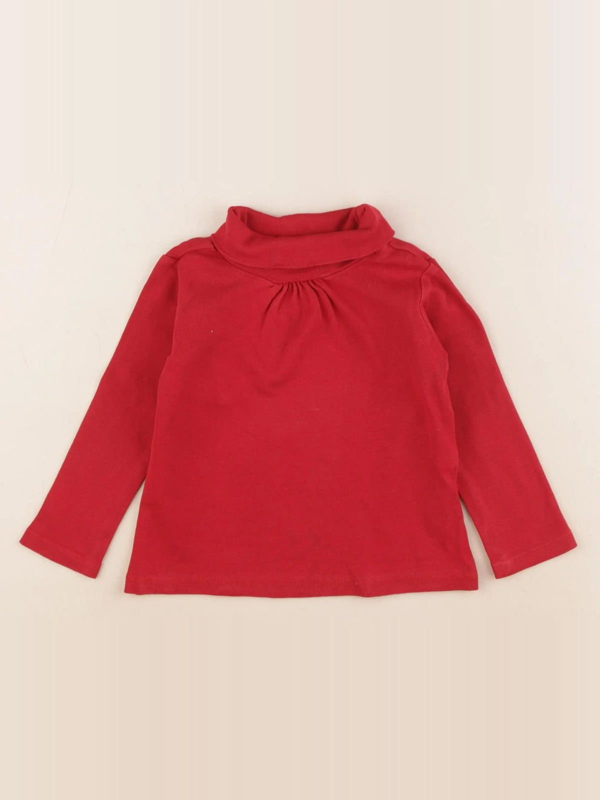 Vertbaudet - sous-pull rouge - 2 ans