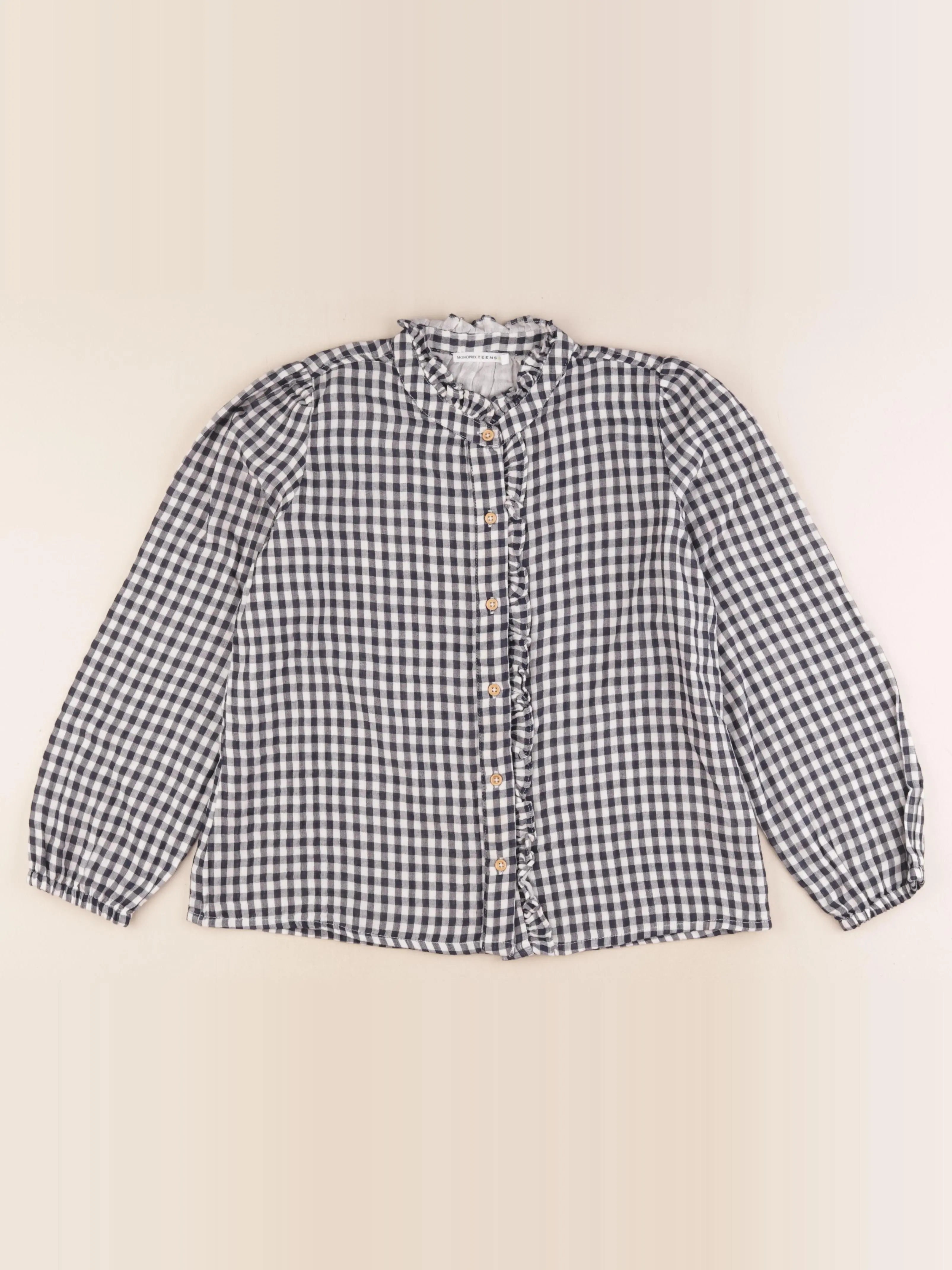 Monoprix - blouse bleu - 12 ans