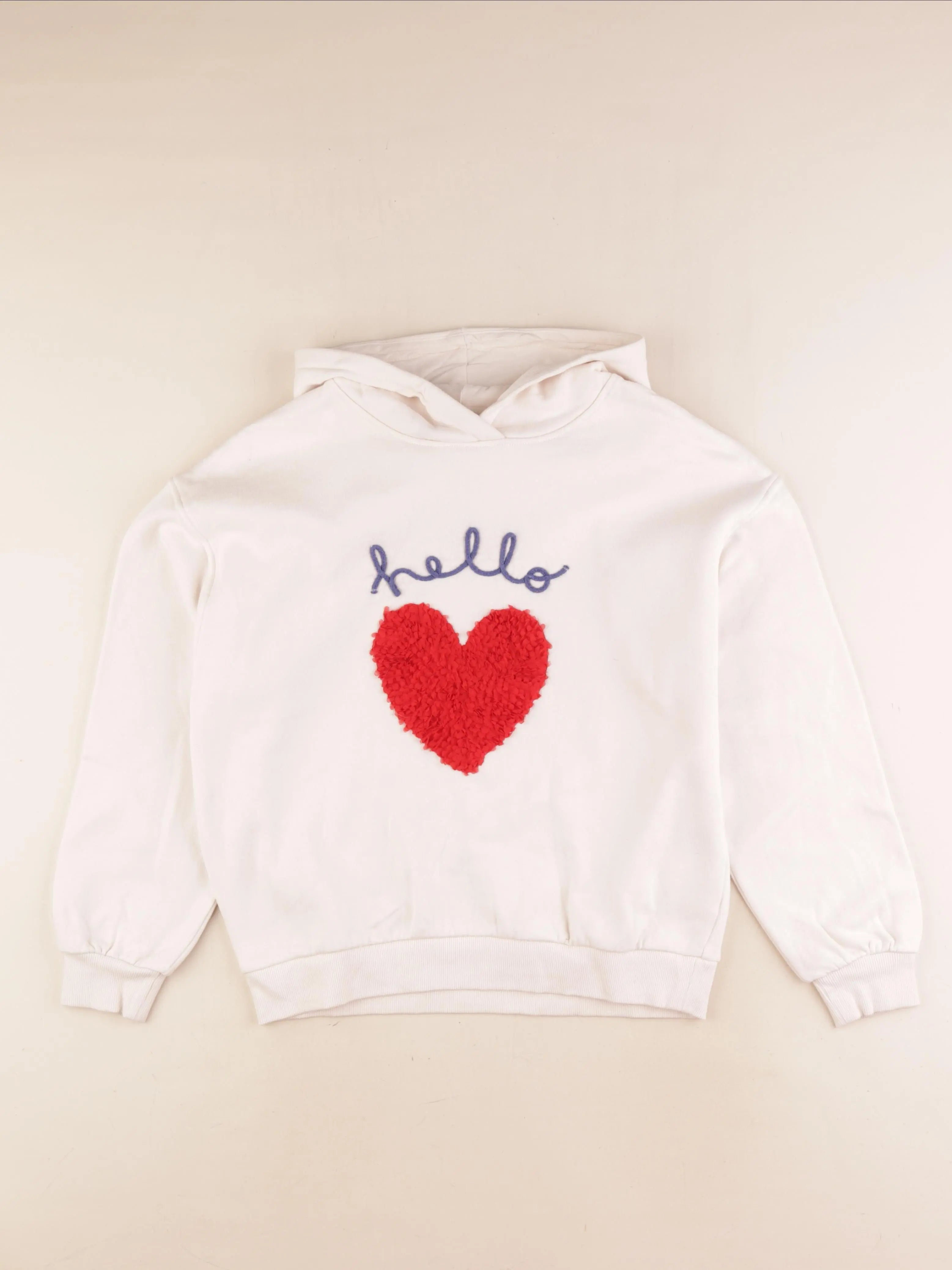 Monoprix - sweat beige - 12 ans