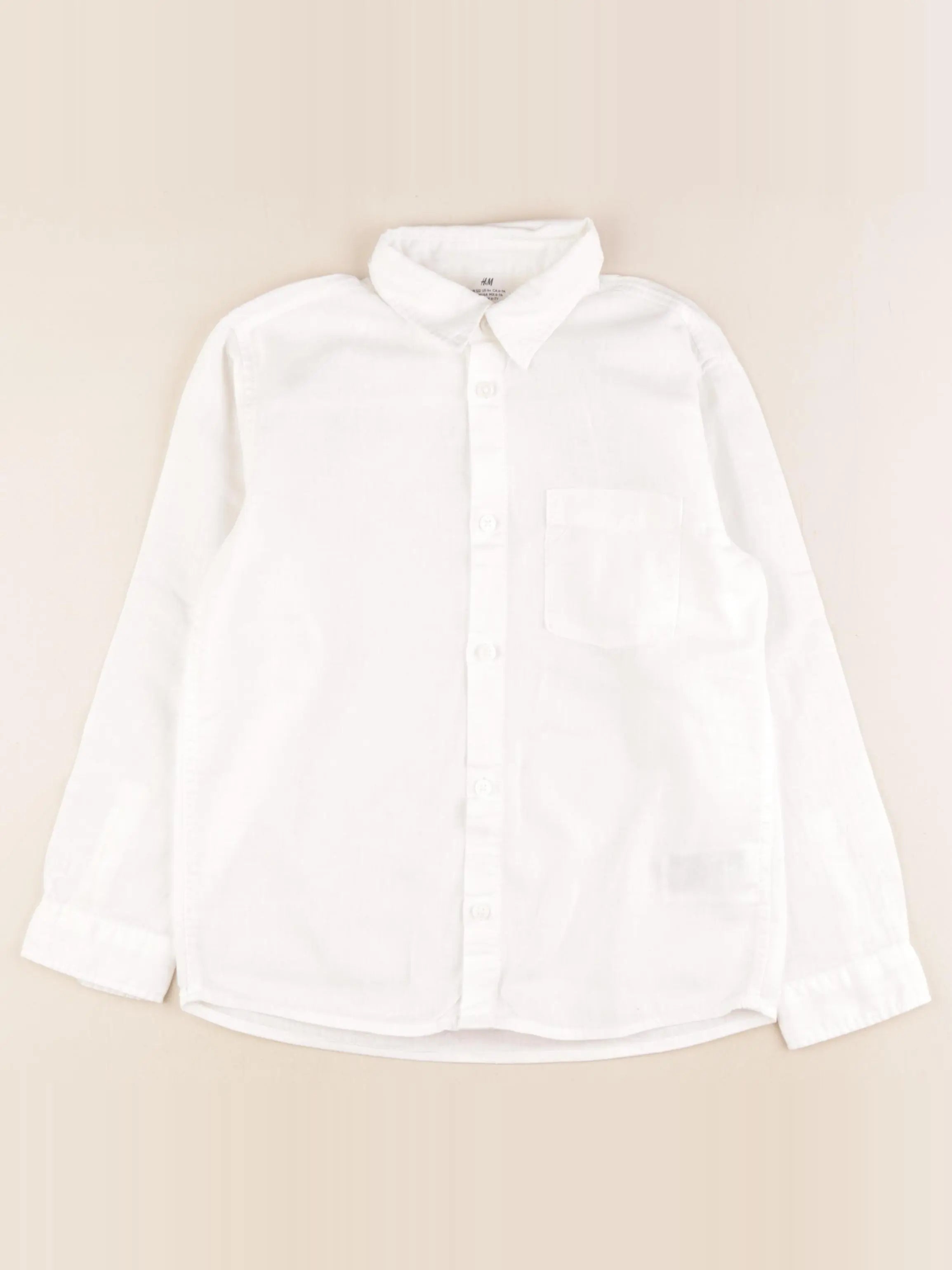 H&M - chemise blanc - 6/7 ans
