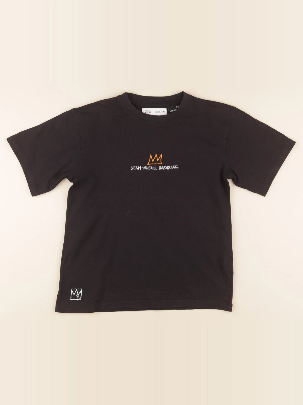 Zara - tee-shirt imprimé au dos noir - 9/10 ans