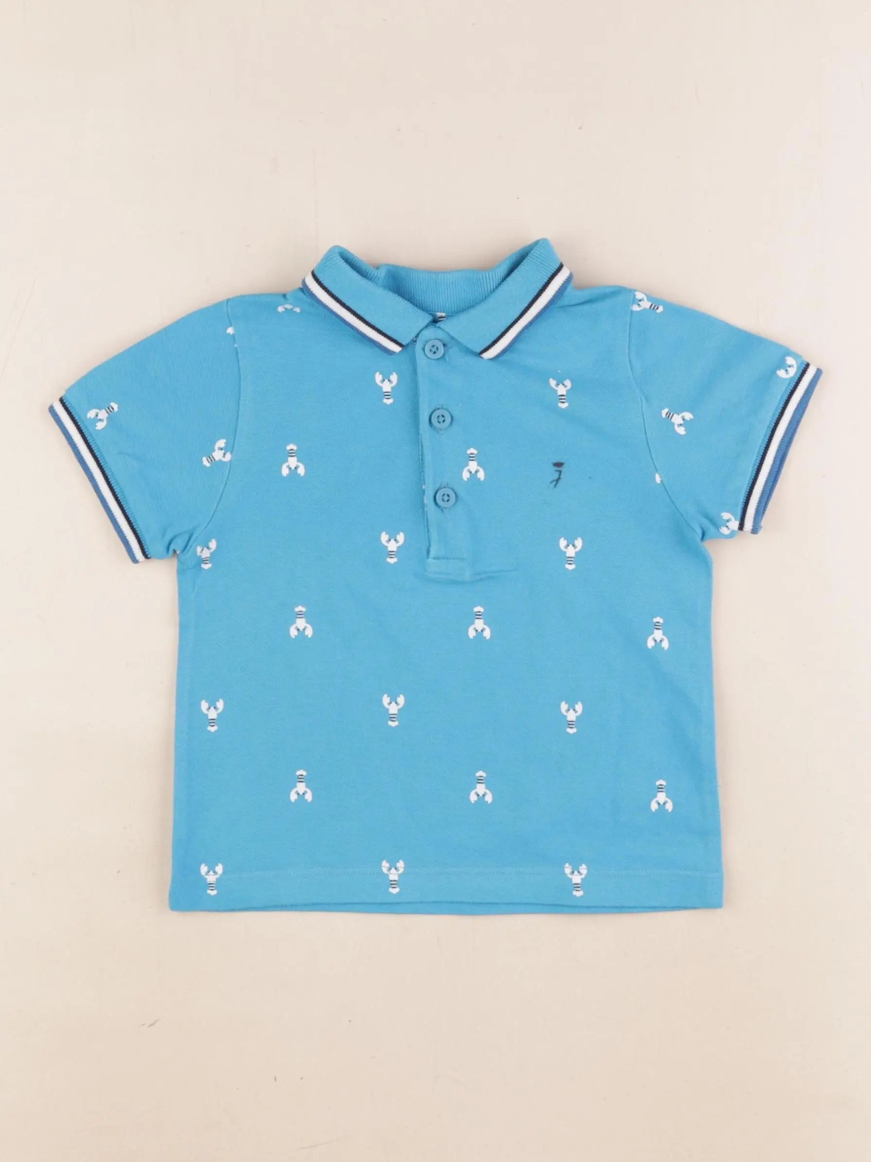 Jacadi - polo bleu - 24 mois