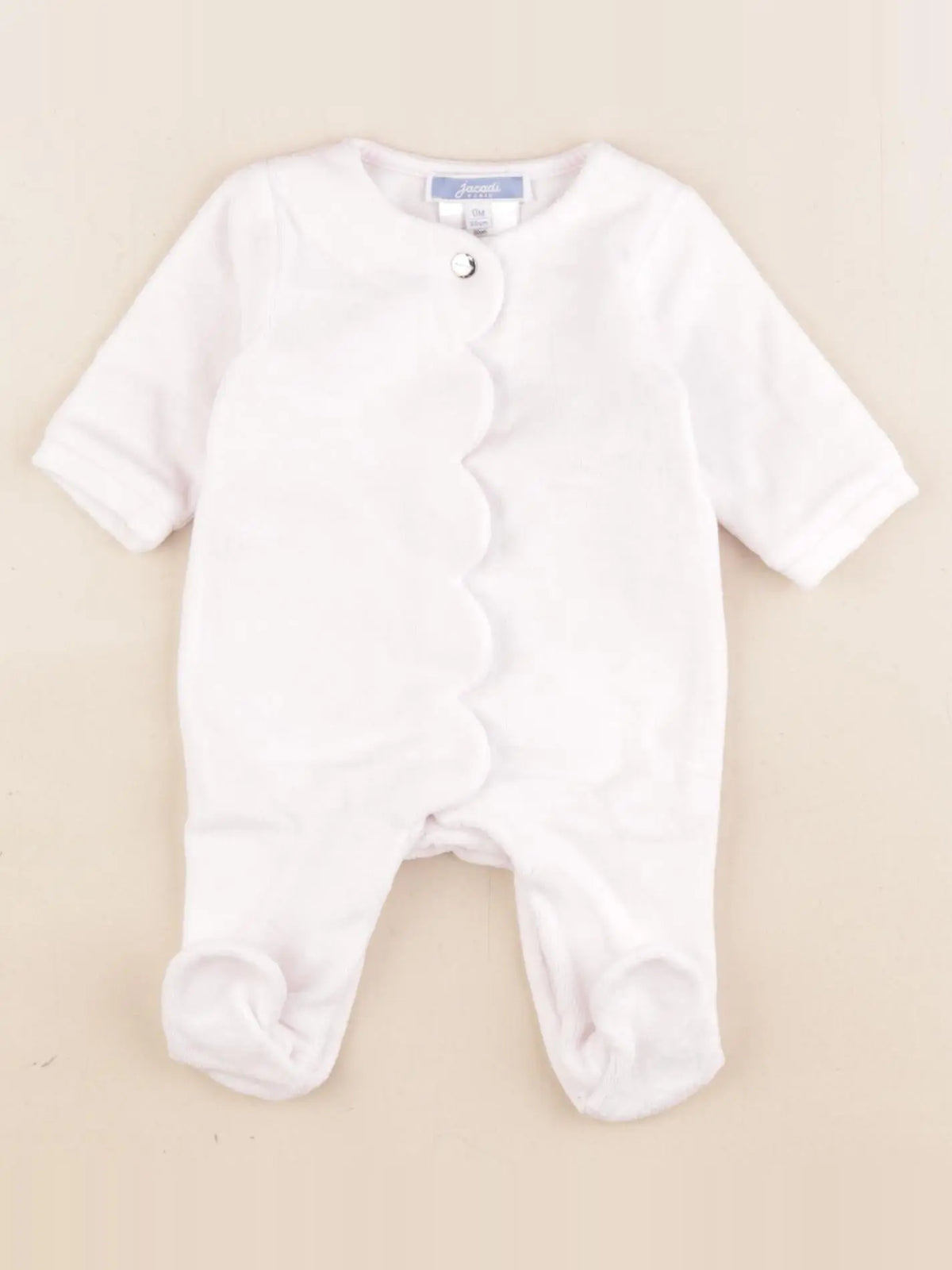 Jacadi - pyjama velours rose - 0 mois
