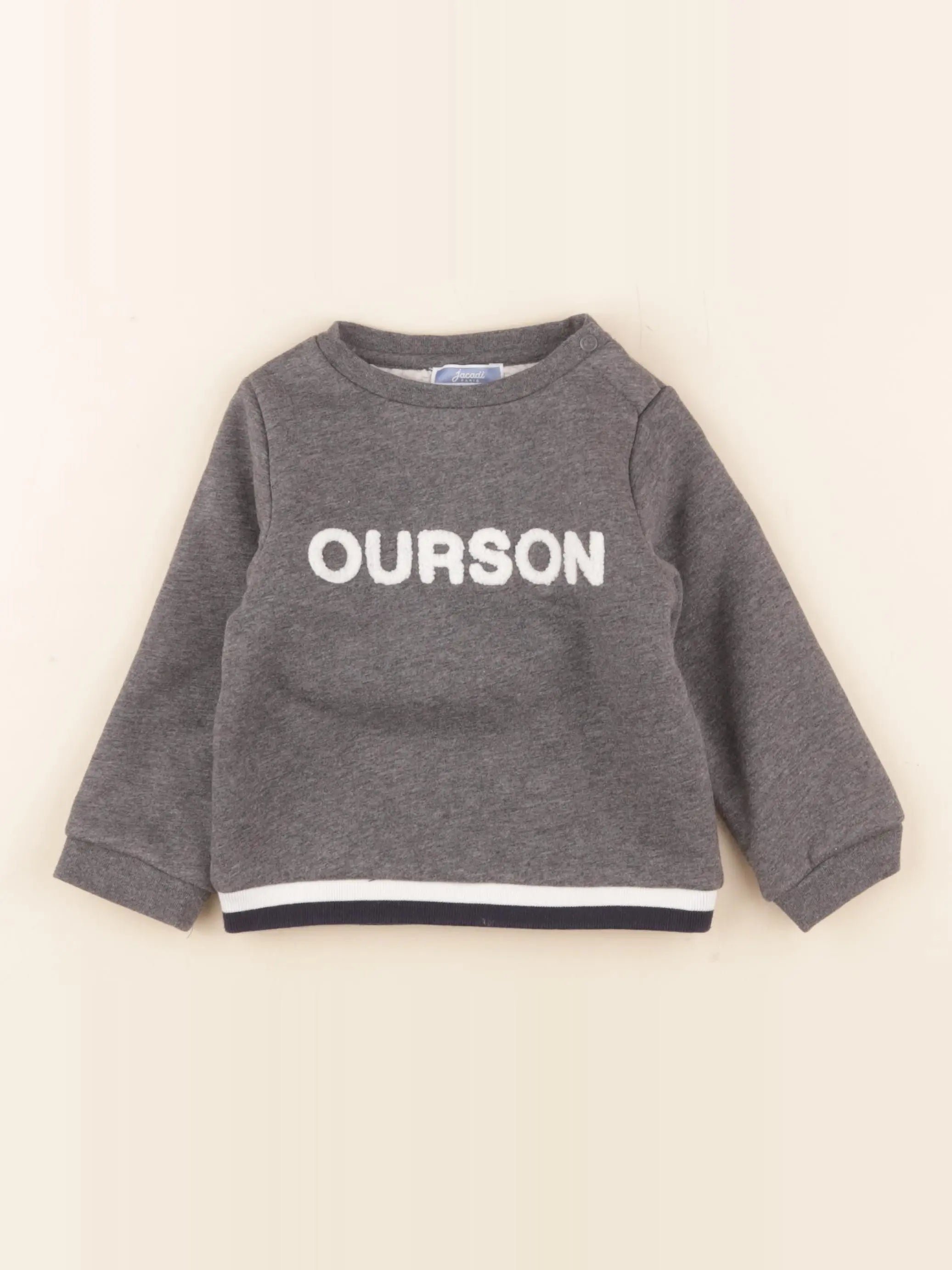 Jacadi - sweat gris - 2 ans