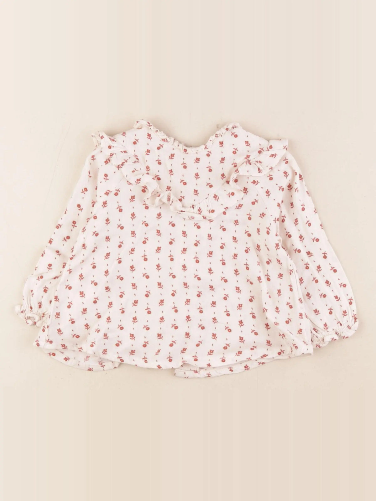 Vertbaudet - tee-shirt rouge, blanc - 12 mois