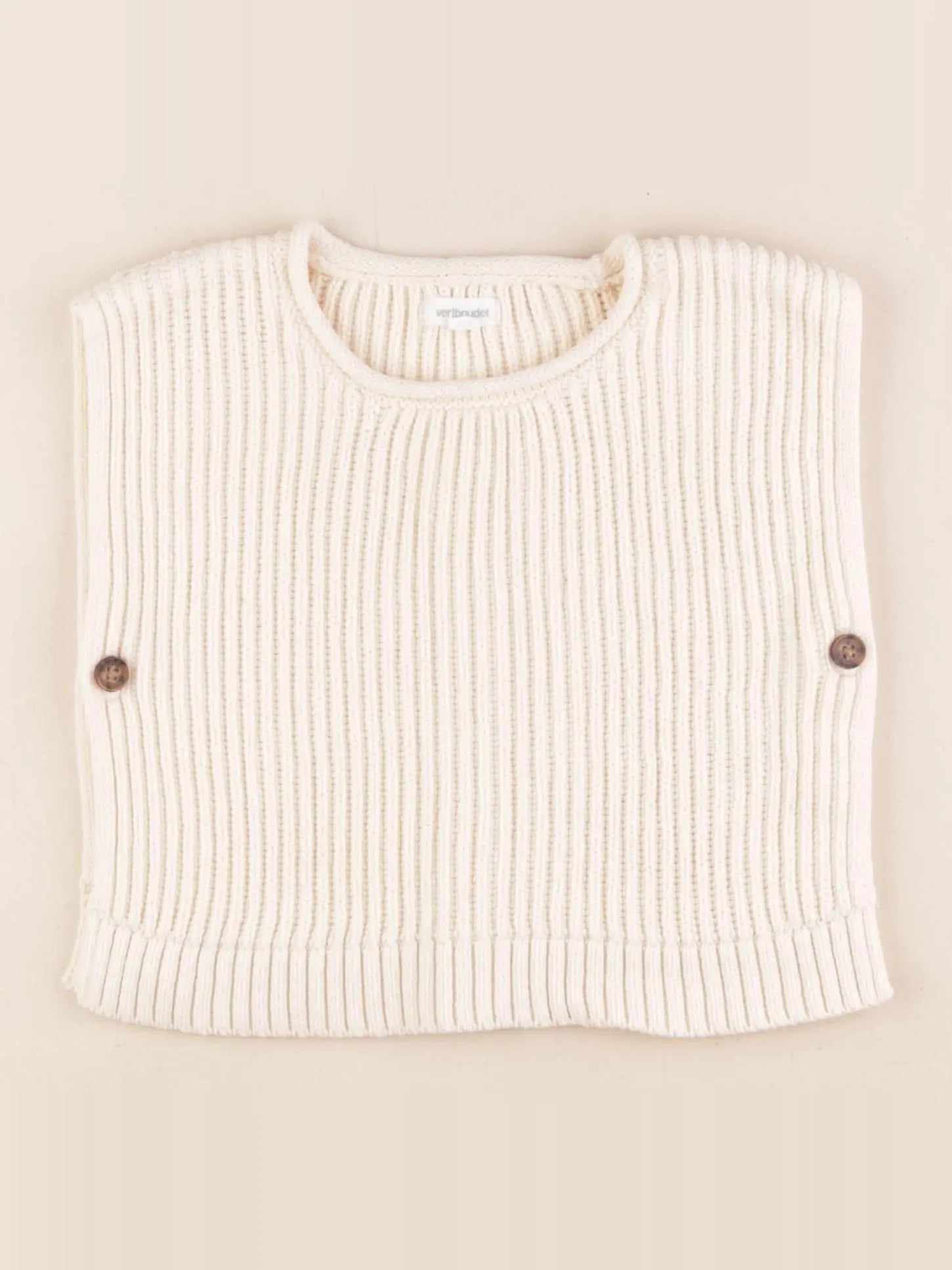 Vertbaudet - pull beige - 18 mois