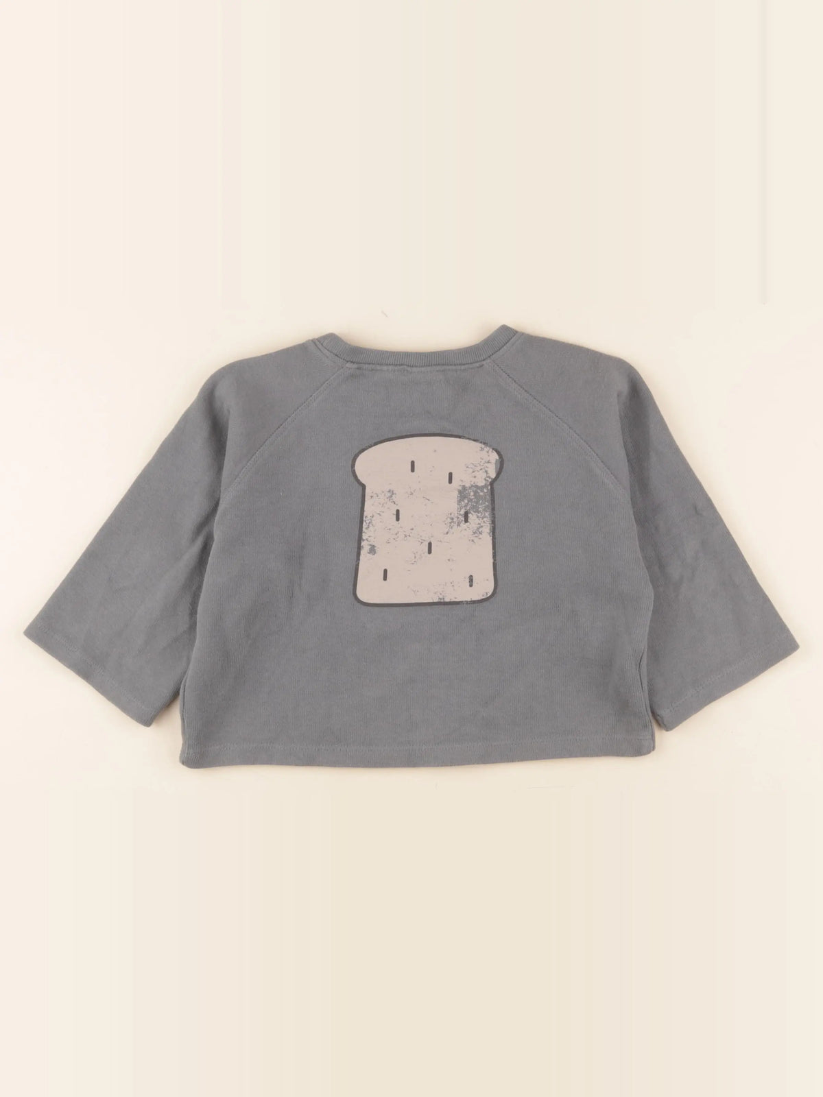 Zara - sweat imprimé au dos bleu - 3 ans