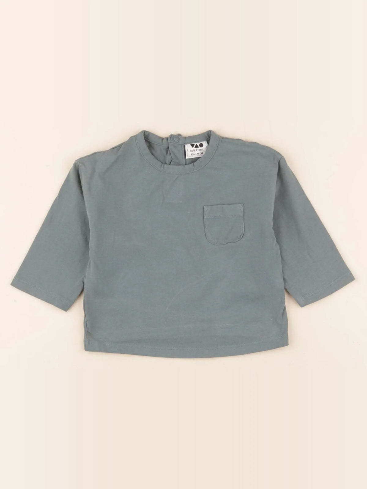 Tape à l'oeil - tee-shirt vert - 12 mois