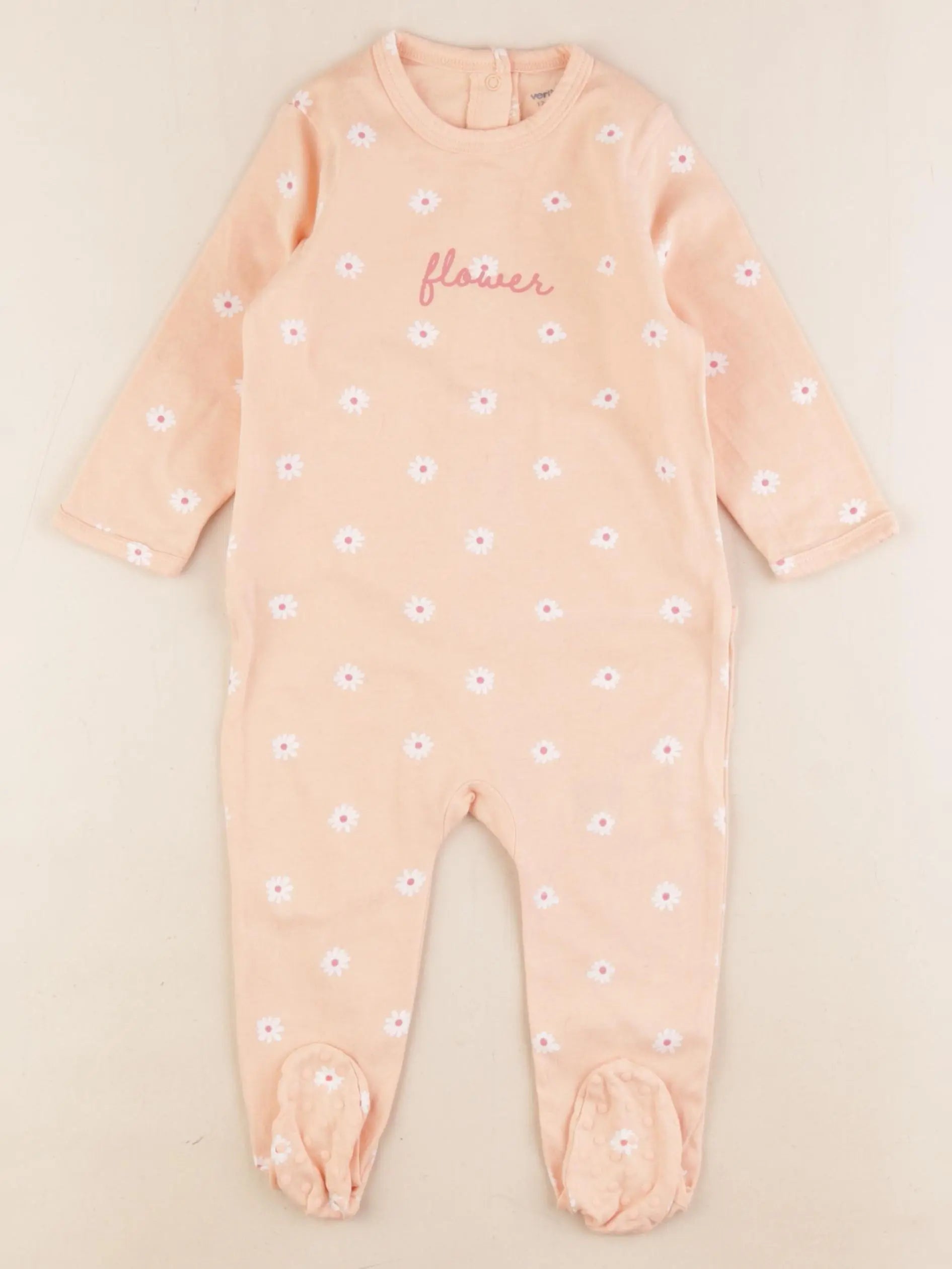Vertbaudet - pyjama coton orange - 12 mois
