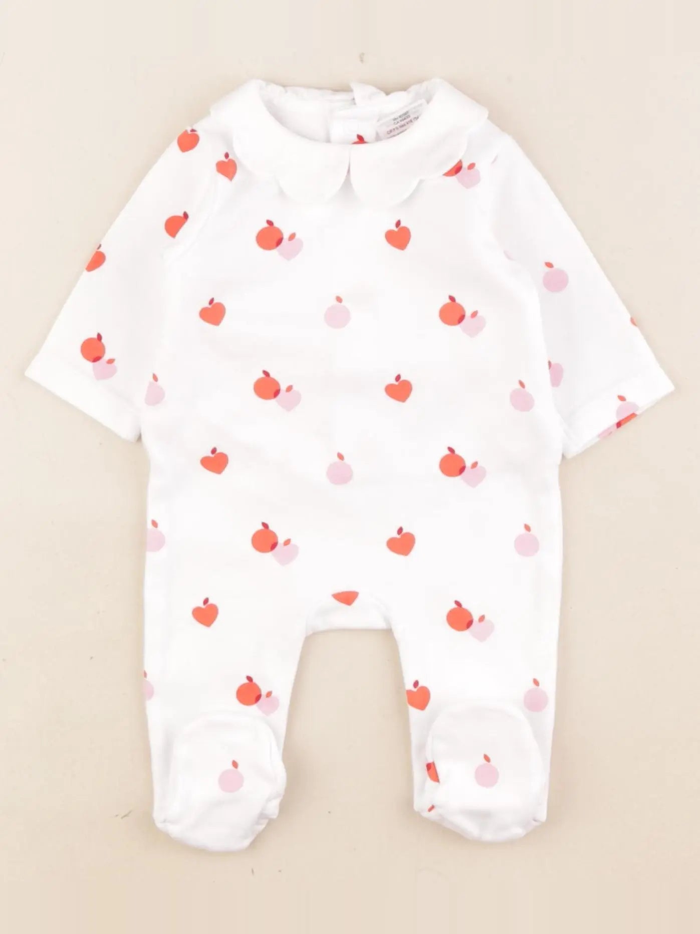 Jacadi - pyjama coton blanc - 1 mois