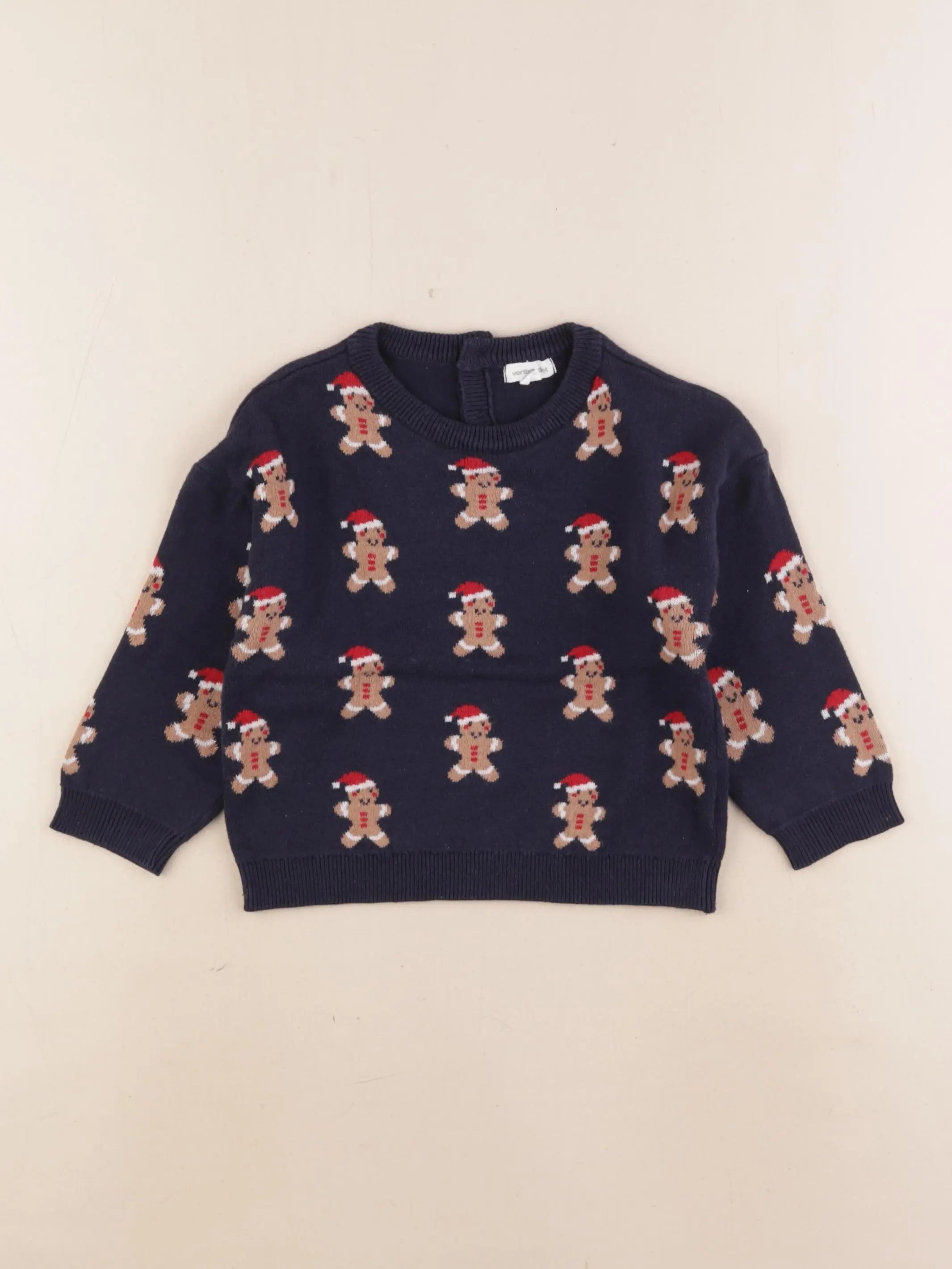 Vertbaudet - pull bleu - 2 ans