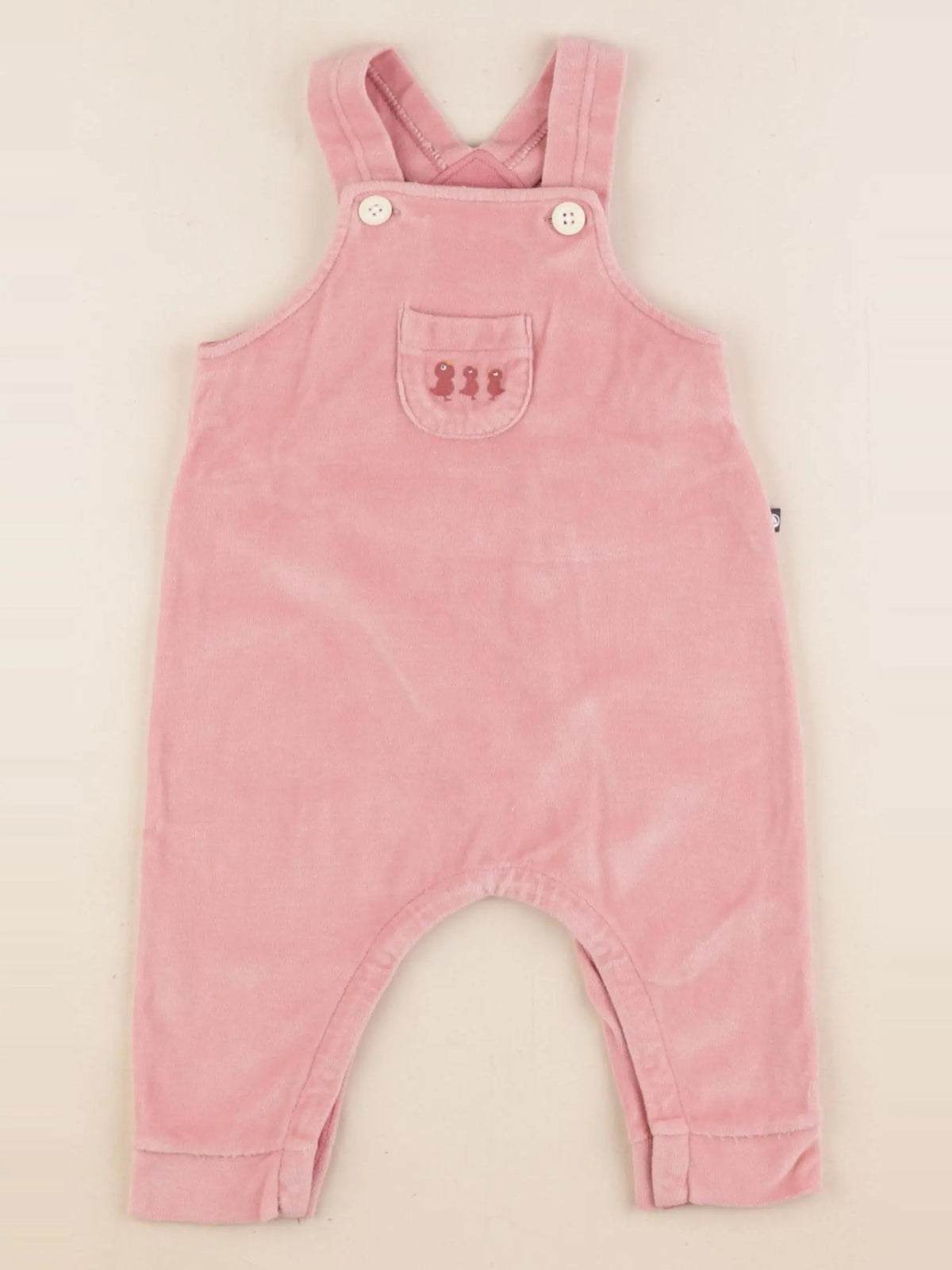 Petit Bateau - salopette rose - 6 mois