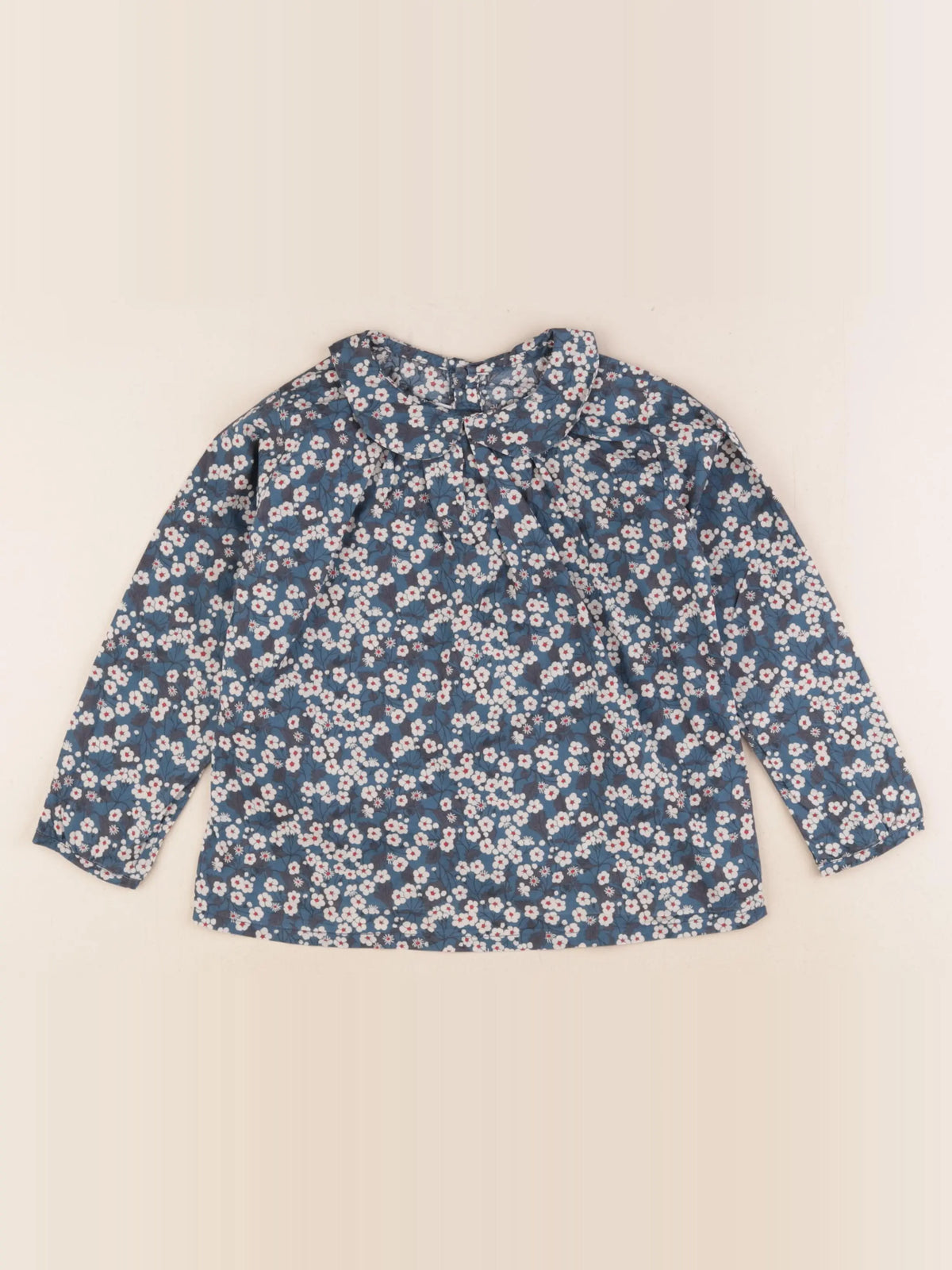 Jacadi - blouse liberty bleu - 5 ans
