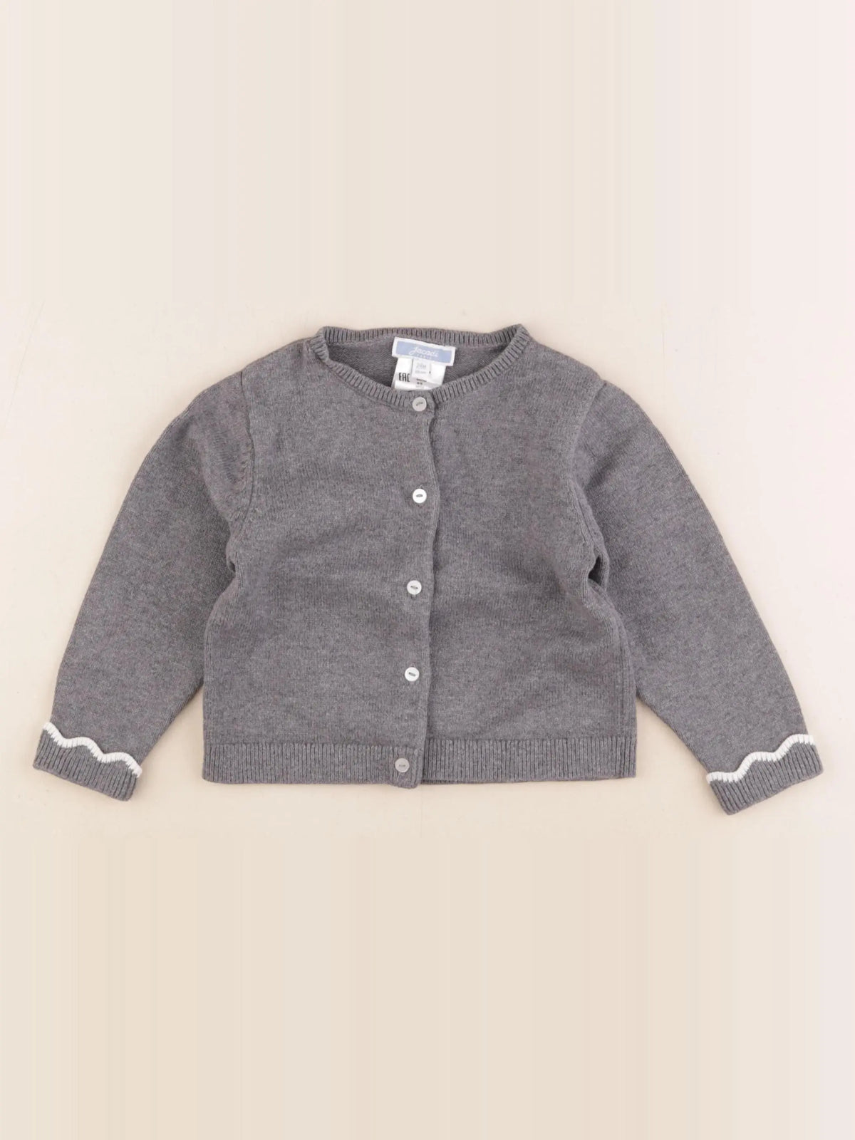 Jacadi - gilet gris - 24 mois
