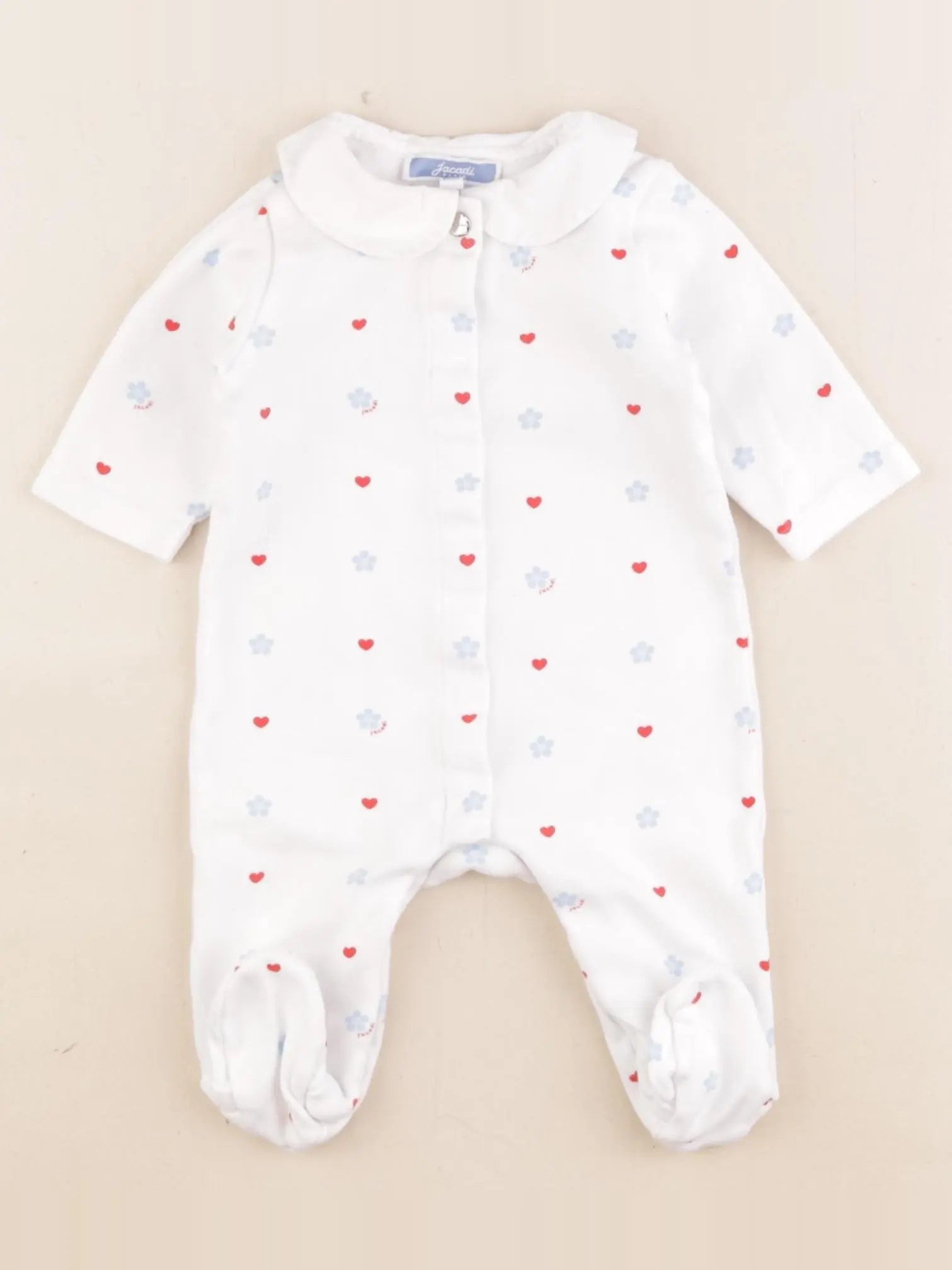 Jacadi - pyjama coton blanc - 3 mois