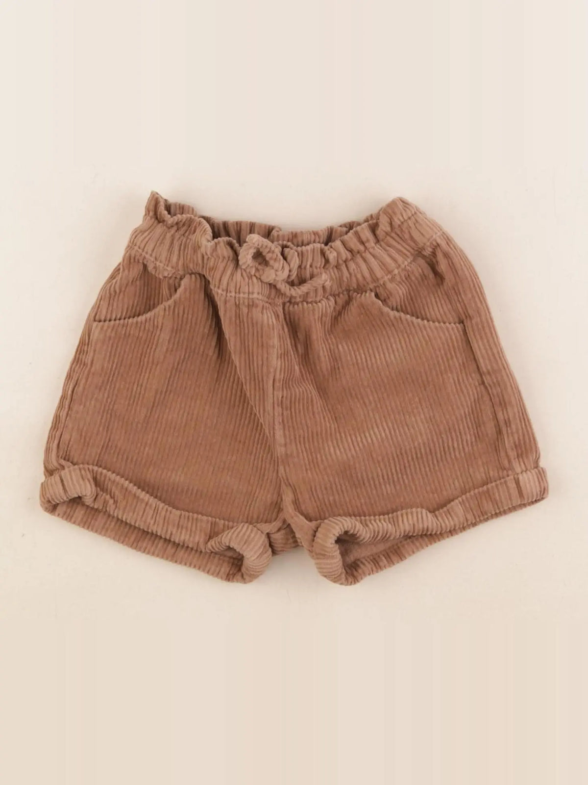 Vertbaudet - short marron - 9 mois