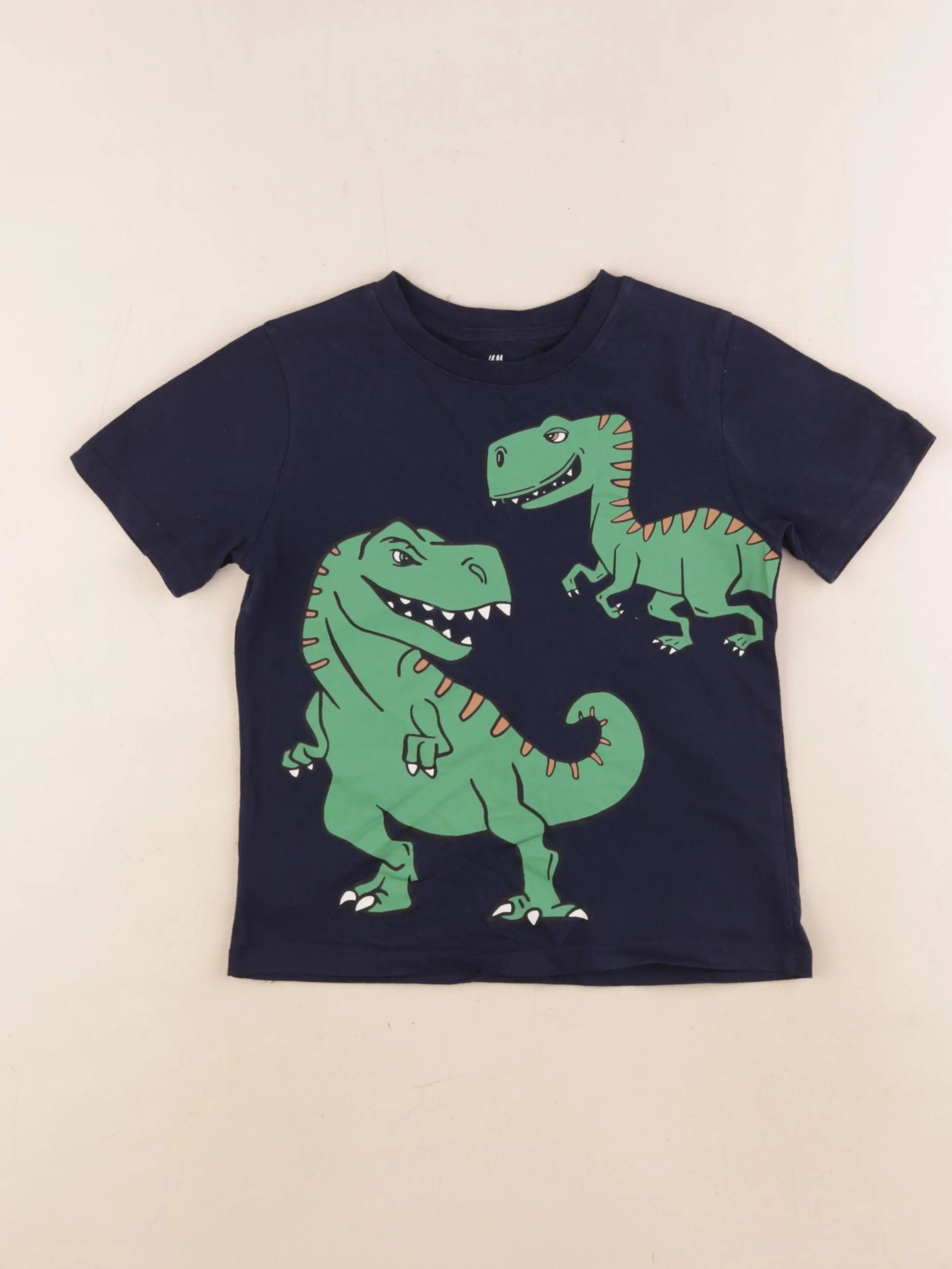 H&M - tee-shirt bleu - 2/4 ans