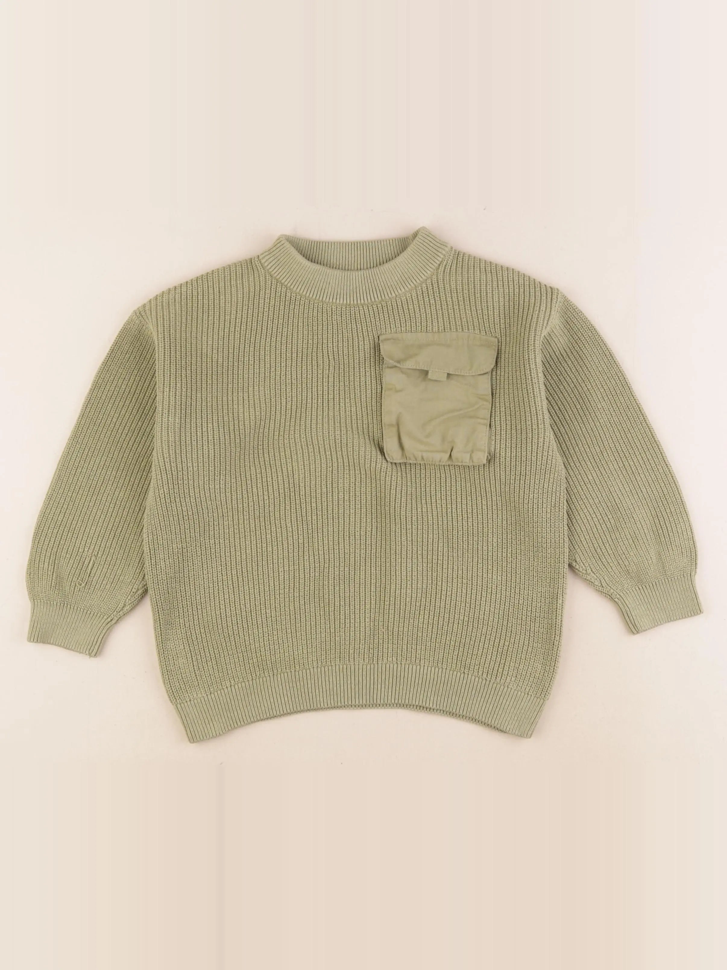 H&M - pull vert - 4/6 ans