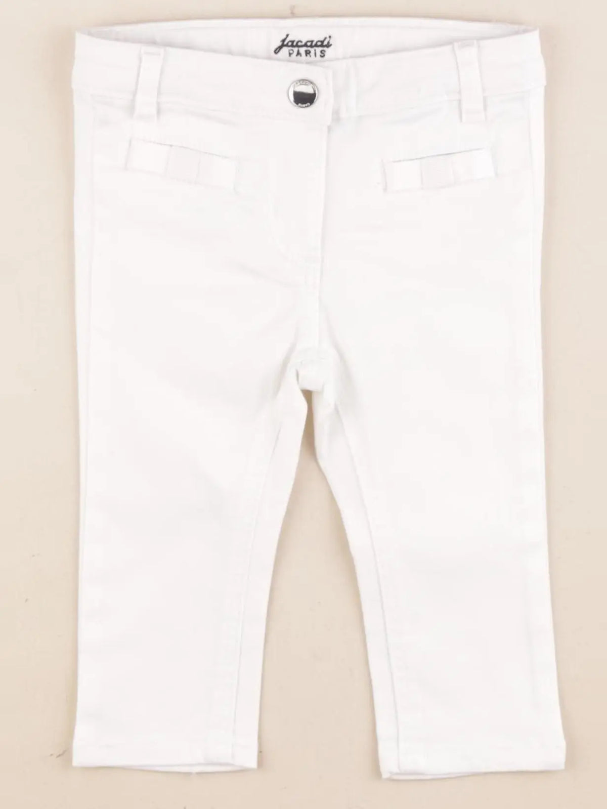 Jacadi - jean blanc - 36 mois