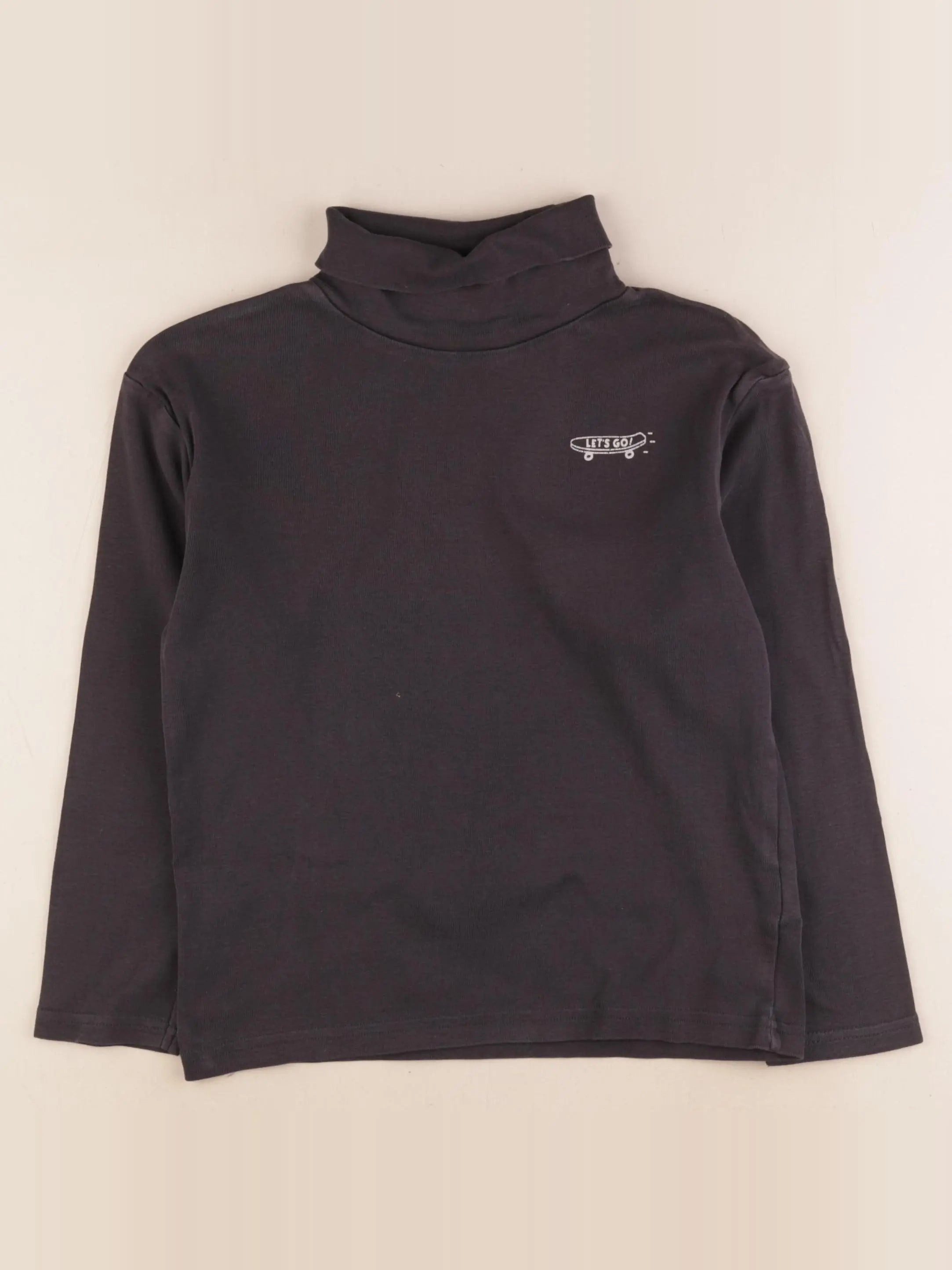 Vertbaudet - sous-pull gris - 10 ans