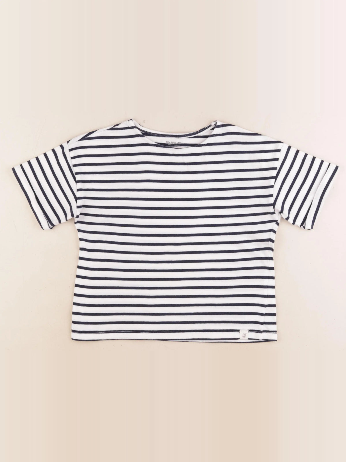 Vertbaudet - tee-shirt bleu - 8 ans