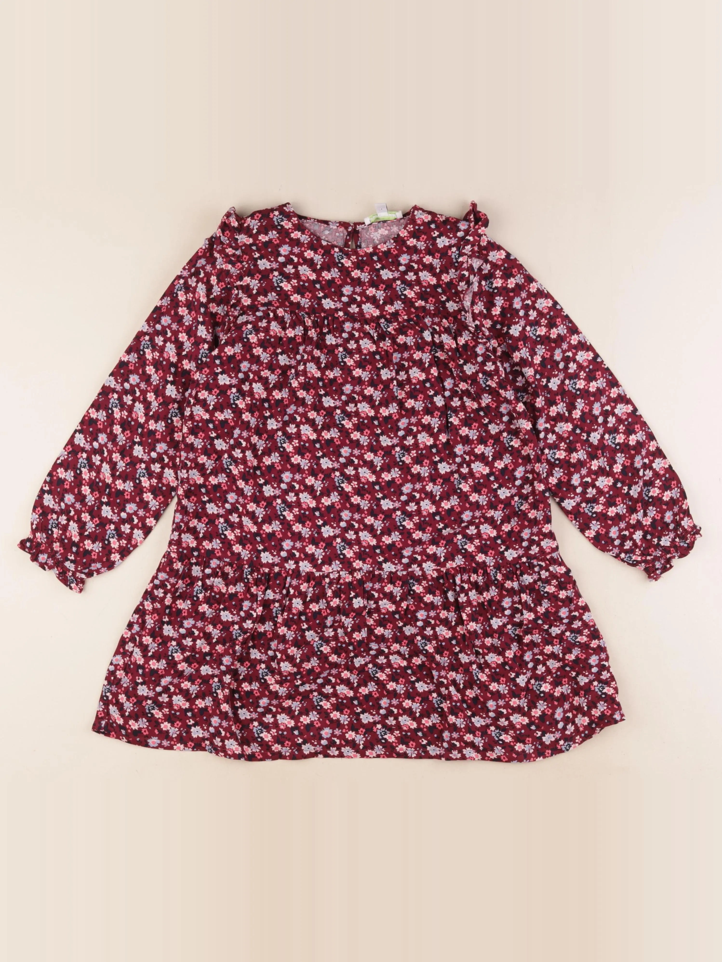 Vertbaudet - robe multicolore - 7 ans