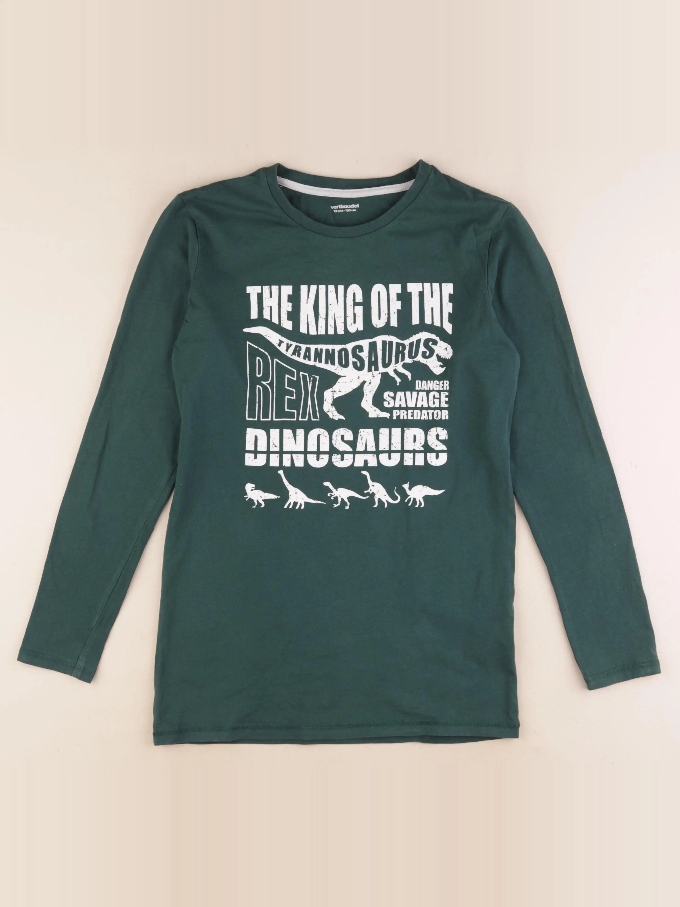 Vertbaudet - tee-shirt vert - 12 ans