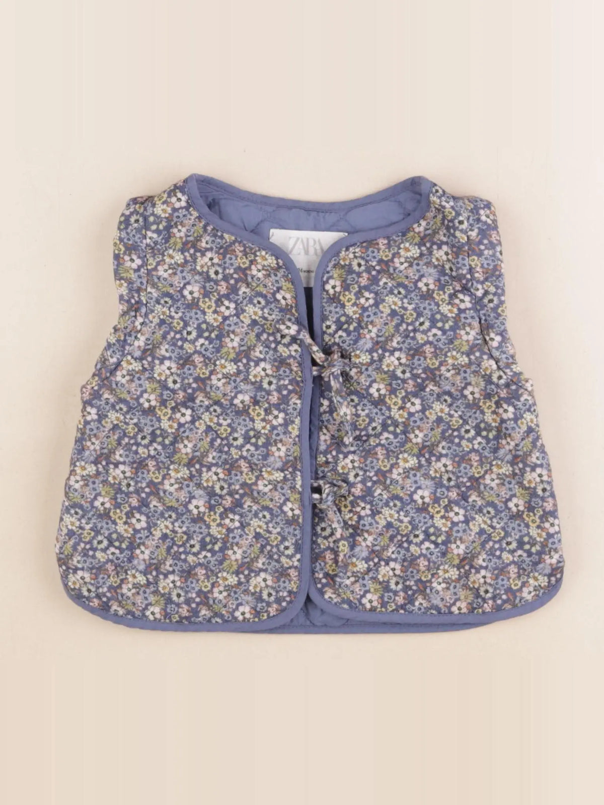 Zara - gilet bleu - 18/24 mois